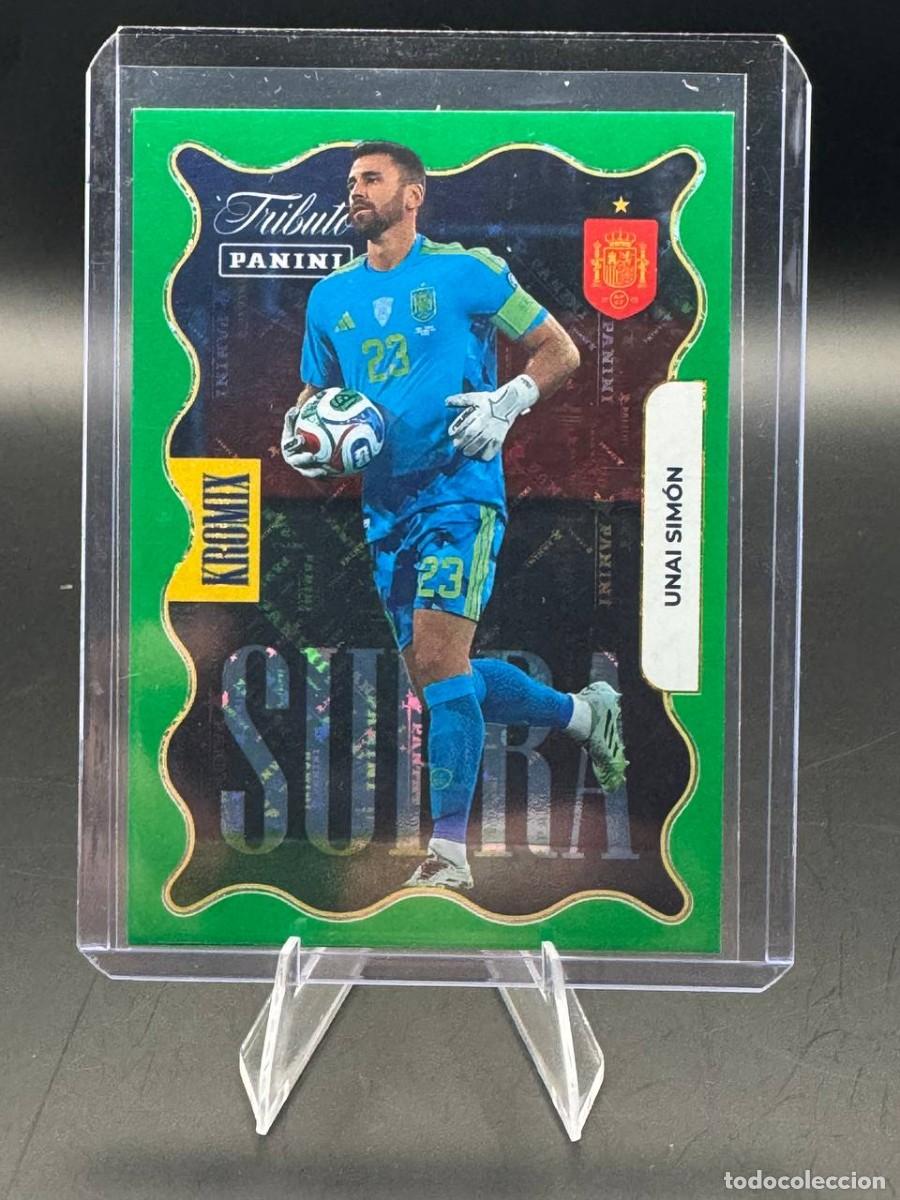 Cromos de f&uacute;tbol: Unai Simon Panini Tributo Kromix KV71 green