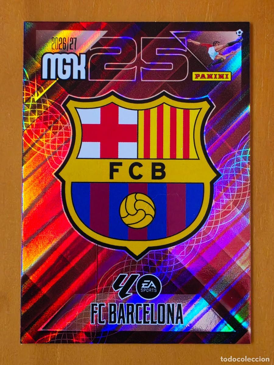 Cromos de f&uacute;tbol: 73 Escudo FC Barcelona, Panini Megacracks MGK 2026 2027 26 27