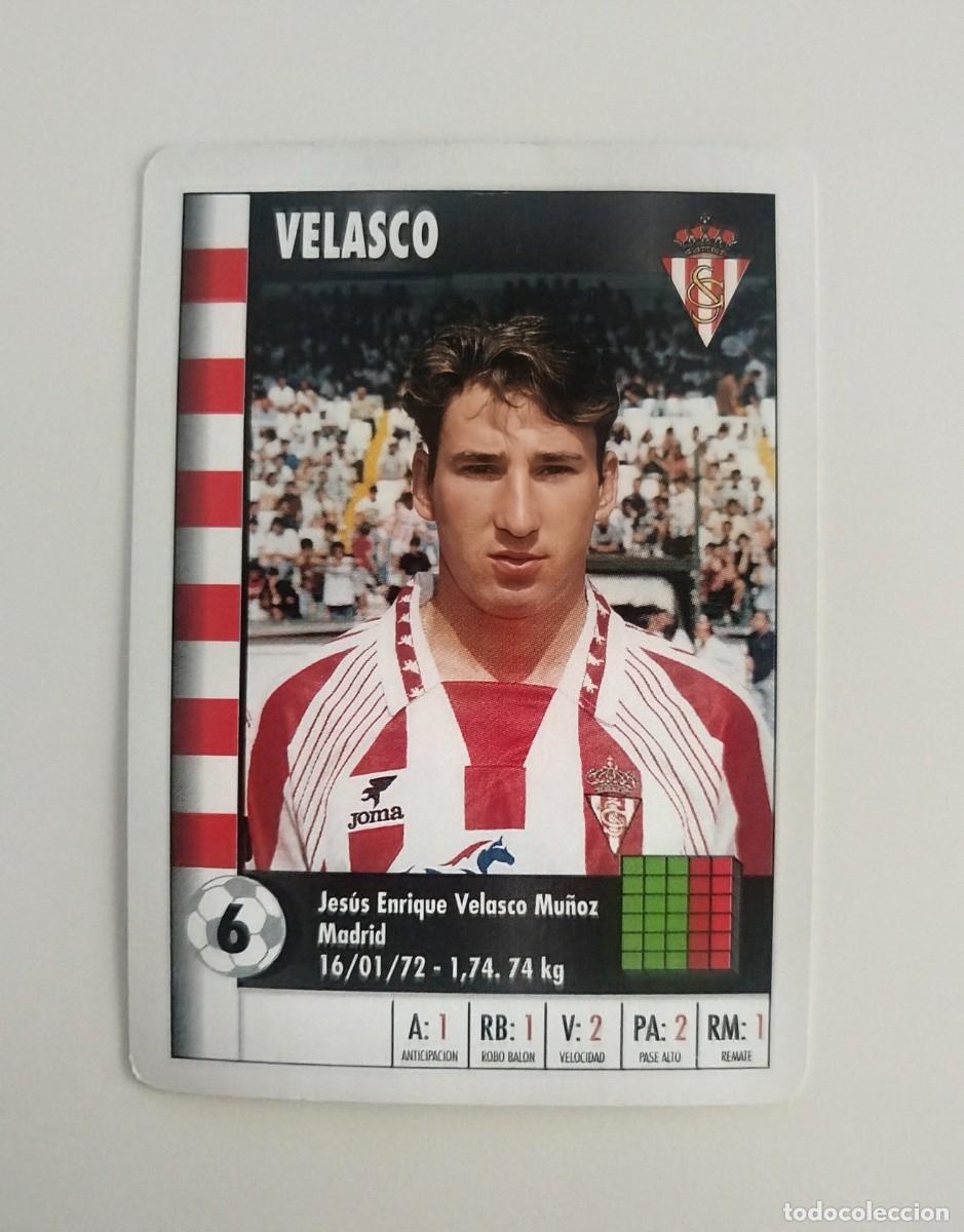 Cromos de f&uacute;tbol: Velasco MARCA SUPER GOL SPORTING DE GIJ&Oacute;N 95 96 / 1995 1996