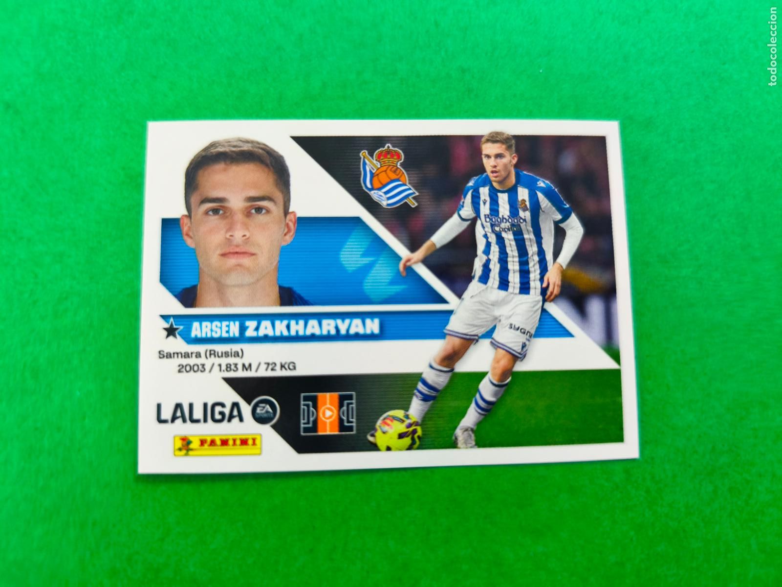 Football Stickers: CROMO FUTBOL ZAKHARYAN REAL SOCIEDAD SIN PEGAR N&ordm; 13 B 2&ordf; EDICI&Oacute;N LIGA ESTE 2026-2027/26-27 PANINI
