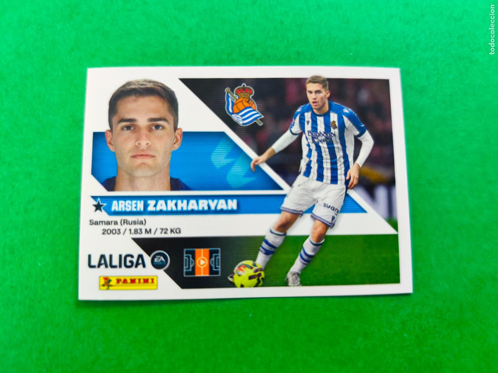 Football Stickers: CROMO FUTBOL ZAKHARYAN REAL SOCIEDAD SIN PEGAR N&ordm; 13 B 2&ordf; EDICI&Oacute;N LIGA ESTE 2026-2027/26-27 PANINI