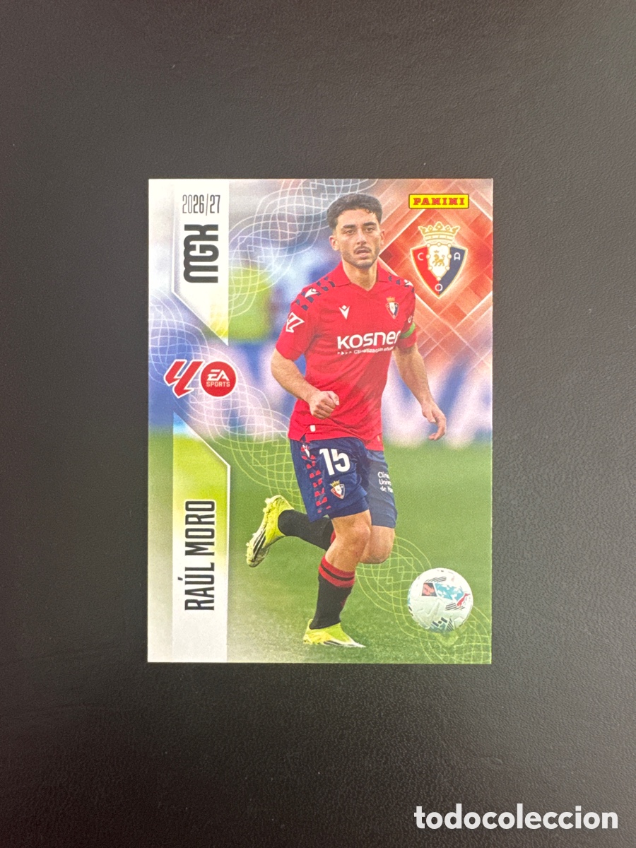 Cromos de f&uacute;tbol: RA&Uacute;L MORO OSASUNA N&Uacute;MERO 267 MEGACRACKS 2026 2027
