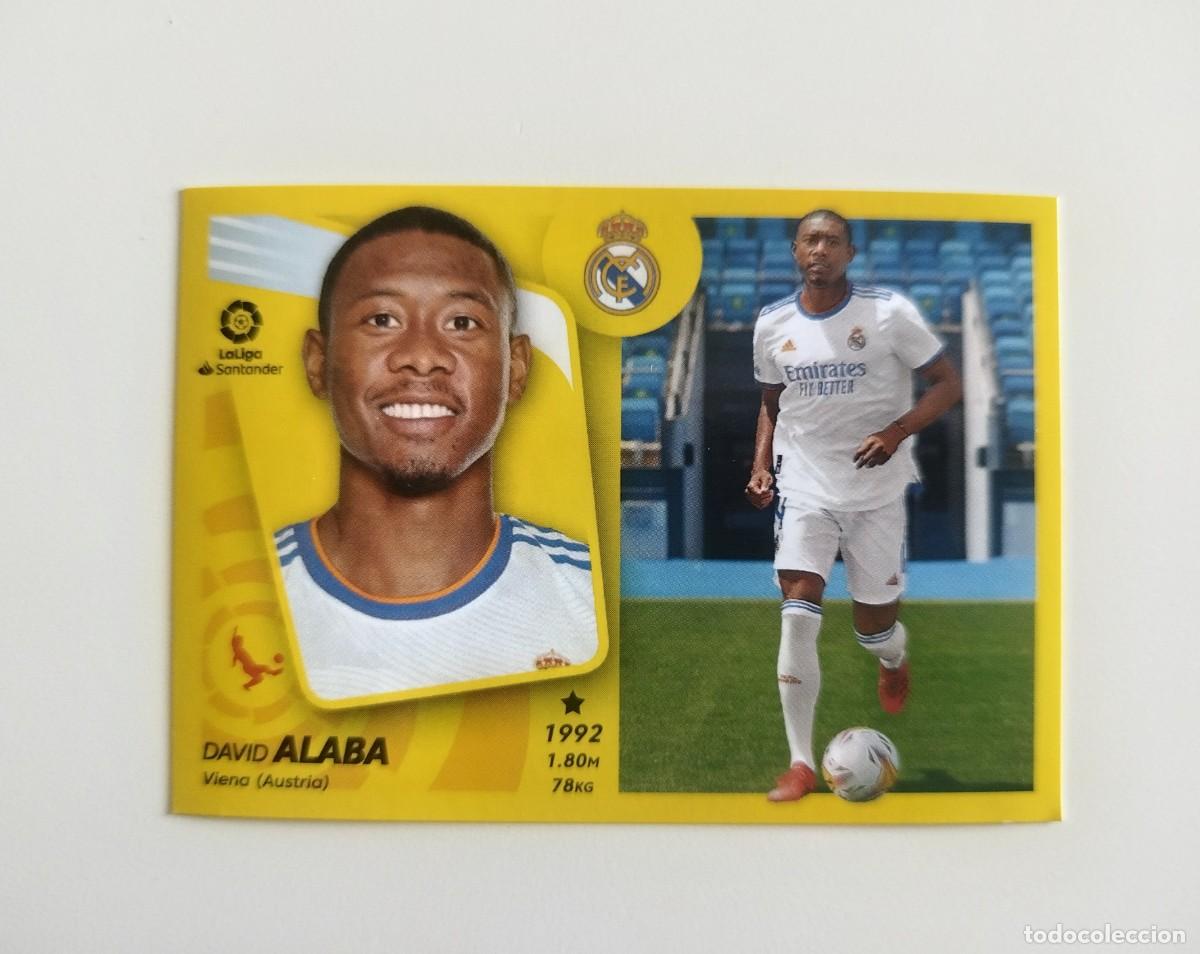 Cromos de f&uacute;tbol: Alaba &Uacute;LTIMOS FICHAJES 18 SIN PEGAR Real Madrid Liga Ediciones Este 21 22 / 2021 2022