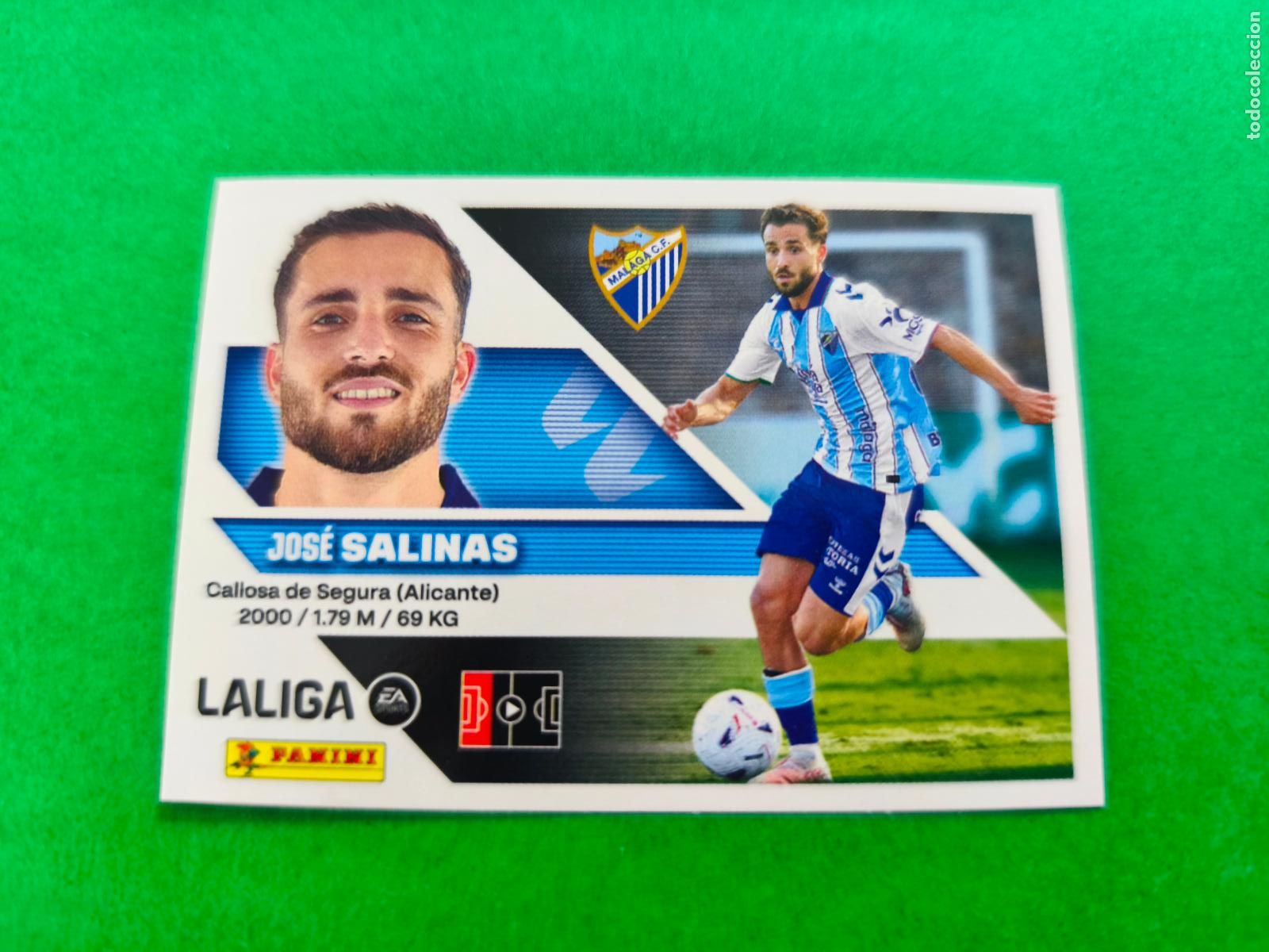 Cromos de f&uacute;tbol: CROMO FUTBOL SALINAS MALAGA C.F. SIN PEGAR N&ordm; 10 2&ordf; EDICI&Oacute;N LIGA ESTE 2026-2027/26-27 PANINI