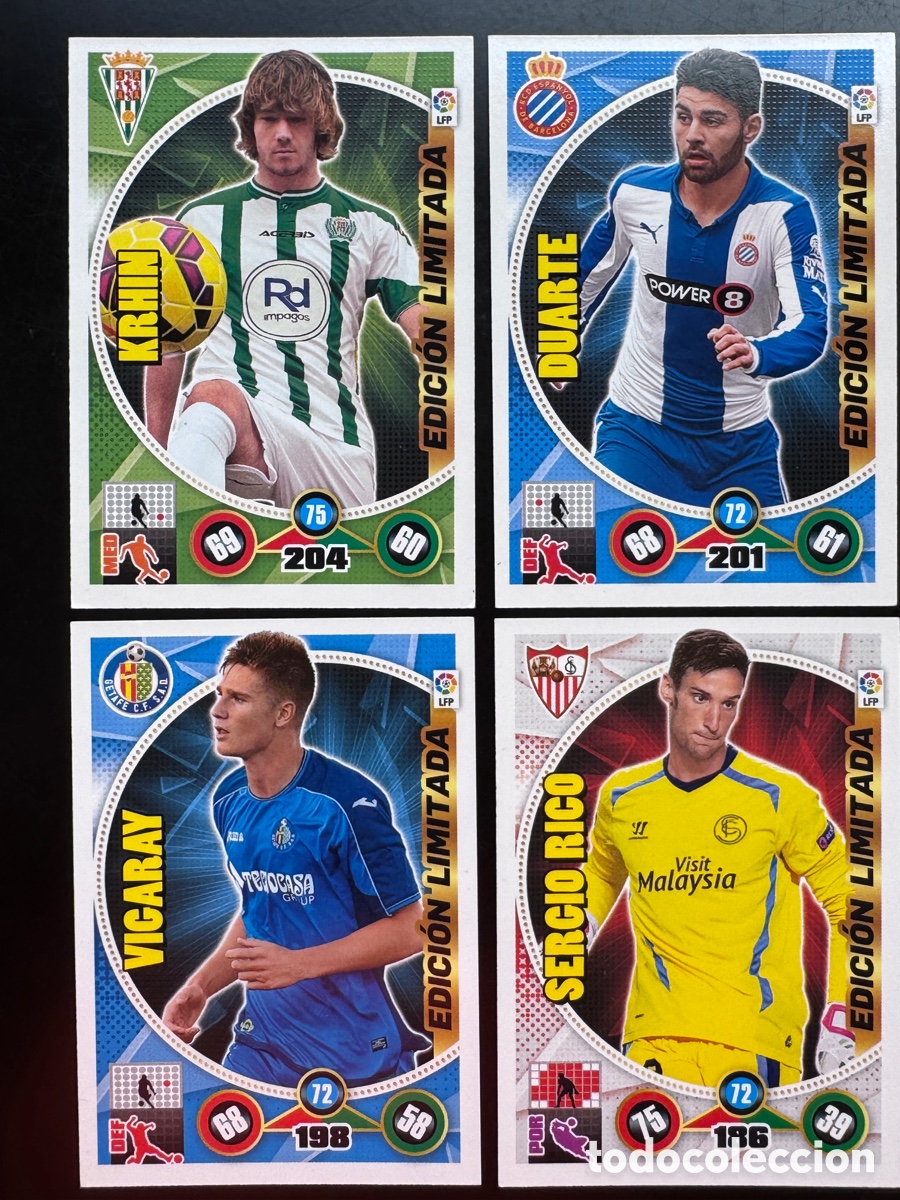 Cromos de f&uacute;tbol: Sergio Rico Vigaray Duarte Krhin Revista Jug&oacute;n 104 Adrenalyn 2014/15