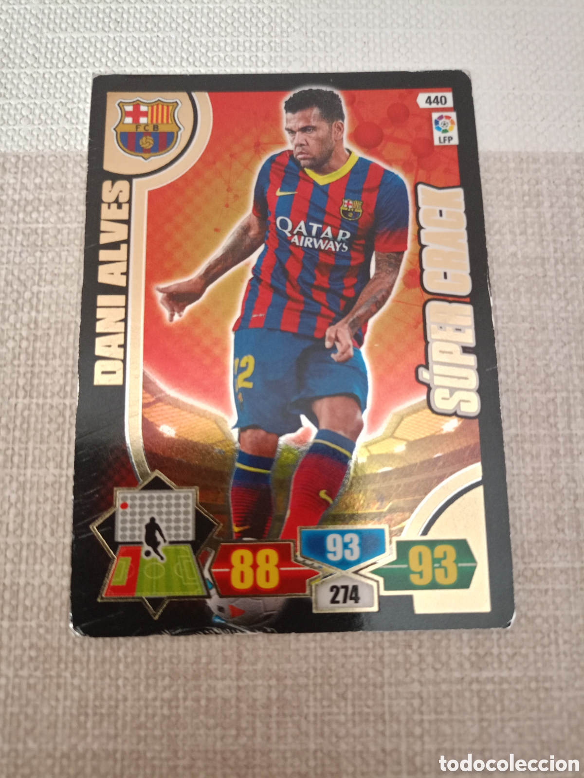 Cartes &agrave; collectionner de Football: # S&uacute;per Crack 440 DANI ALVES Adrenalyn 2013-14