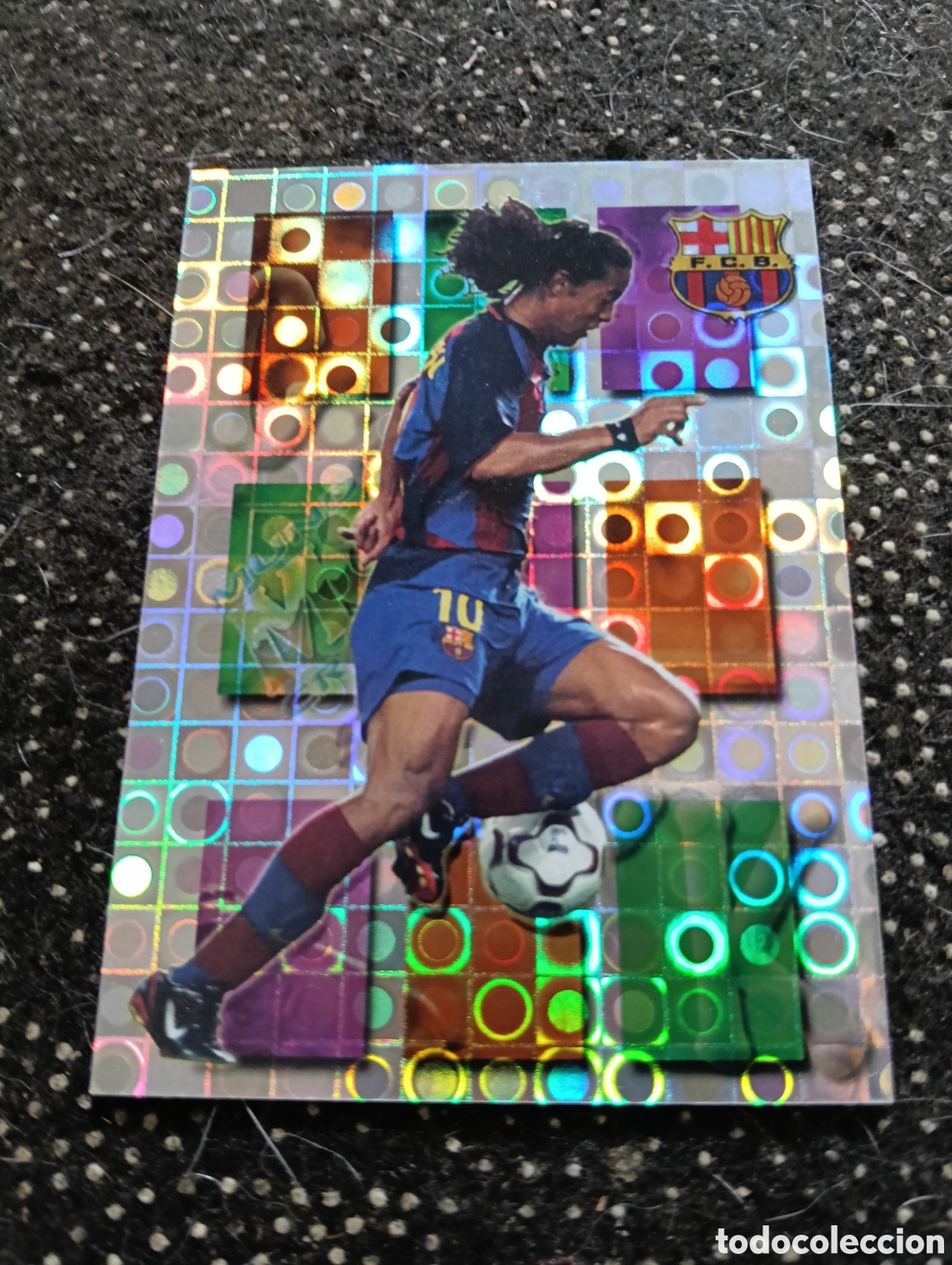 Cromos de f&uacute;tbol: 161 Ronaldinho el Crack Mundicromo 2004 FC Barcelona rookie. Muy buen estado