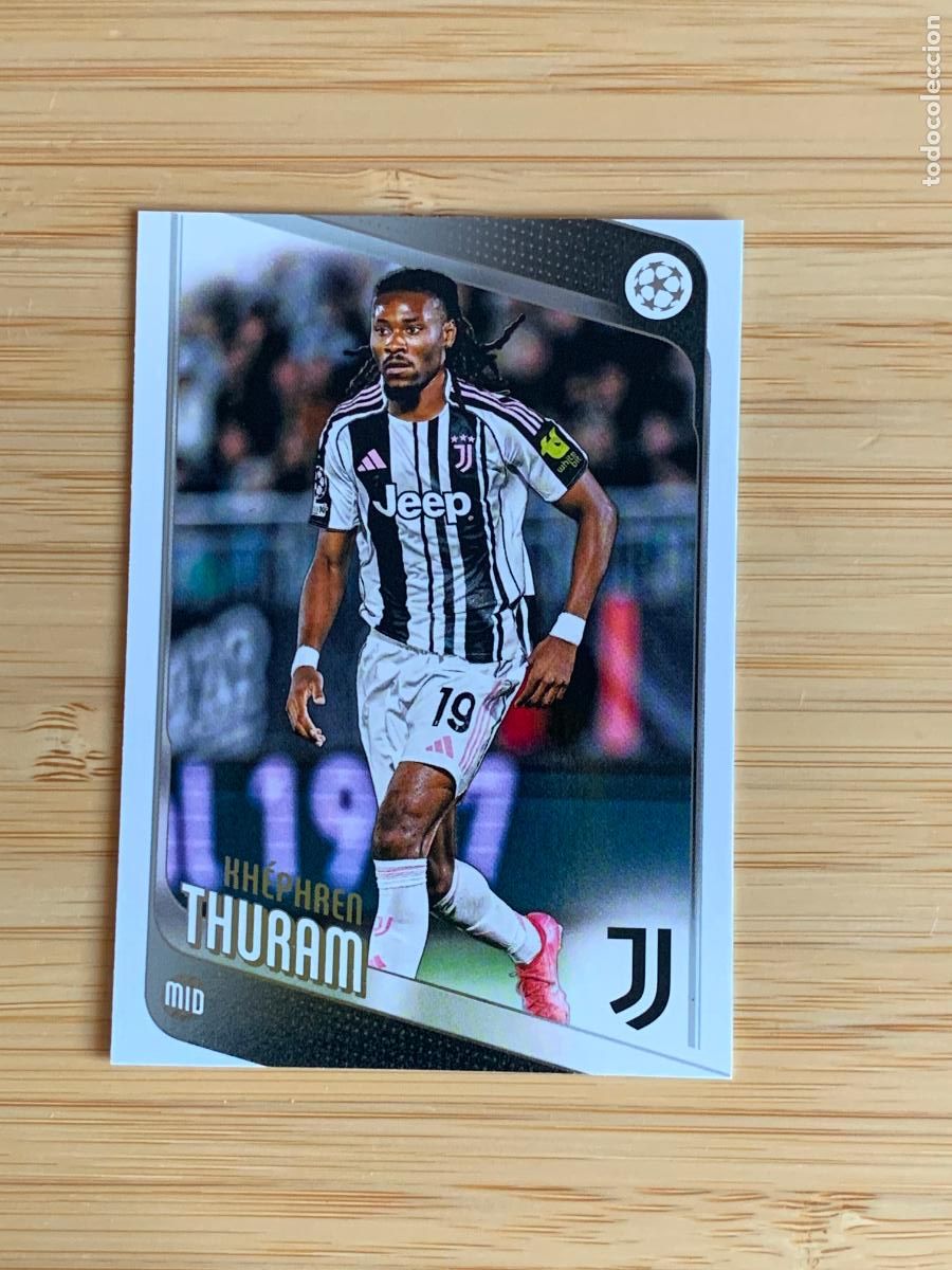 Cromos de f&uacute;tbol: KHEPHREN THURAM - JUVENTUS - TOPPS UCC - 2025 2026