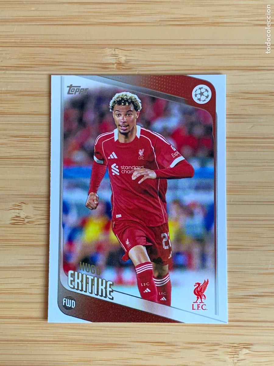 Cromos de f&uacute;tbol: HUGO EKITIKE - LIVERPOOL FC - TOPPS UCC - 2025 2026