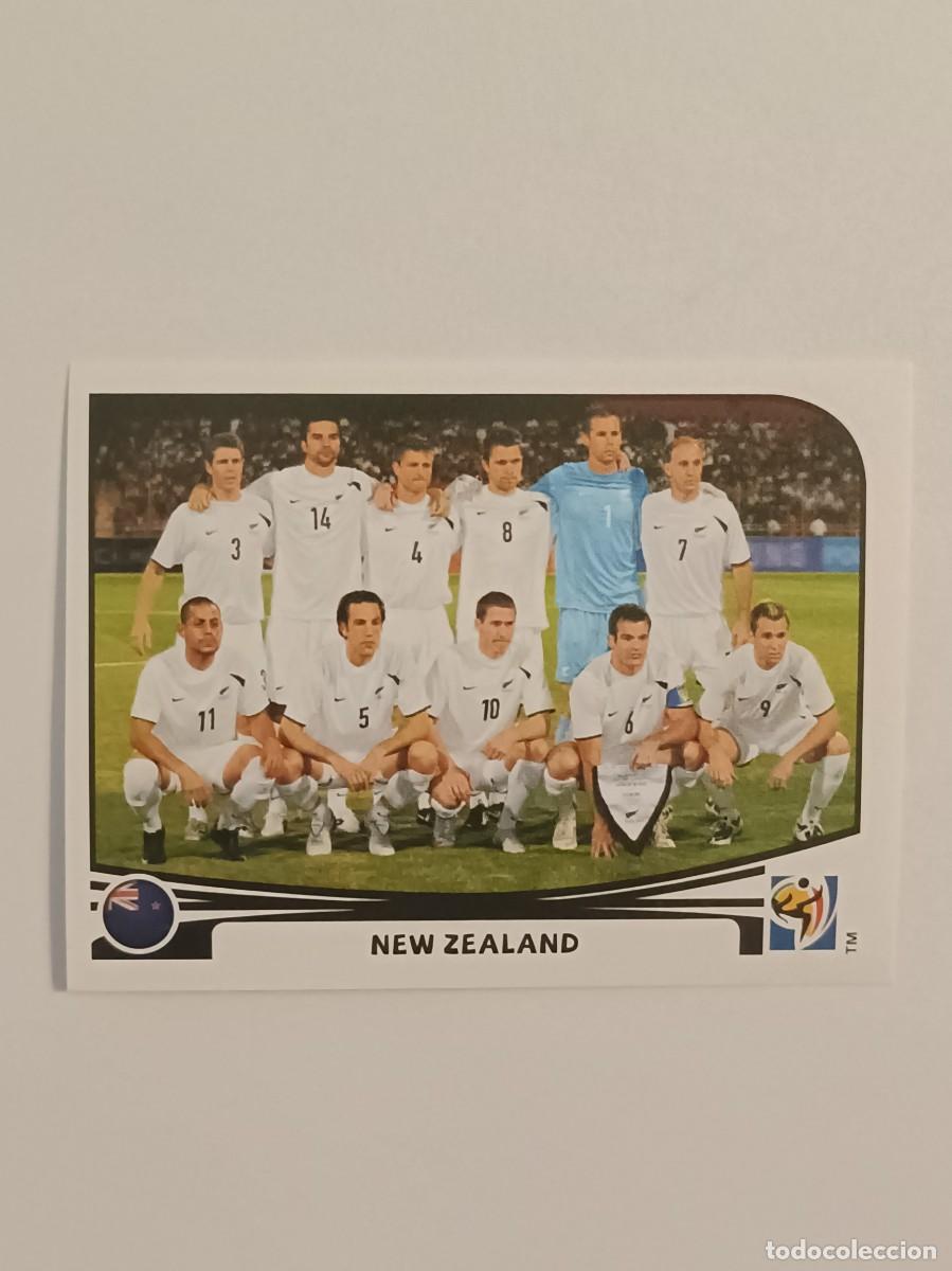 Cromos de f&uacute;tbol: #448 ALINEACION (NUEVA ZELANDA) MUNDIAL SUDAFRICA 2010 PANINI