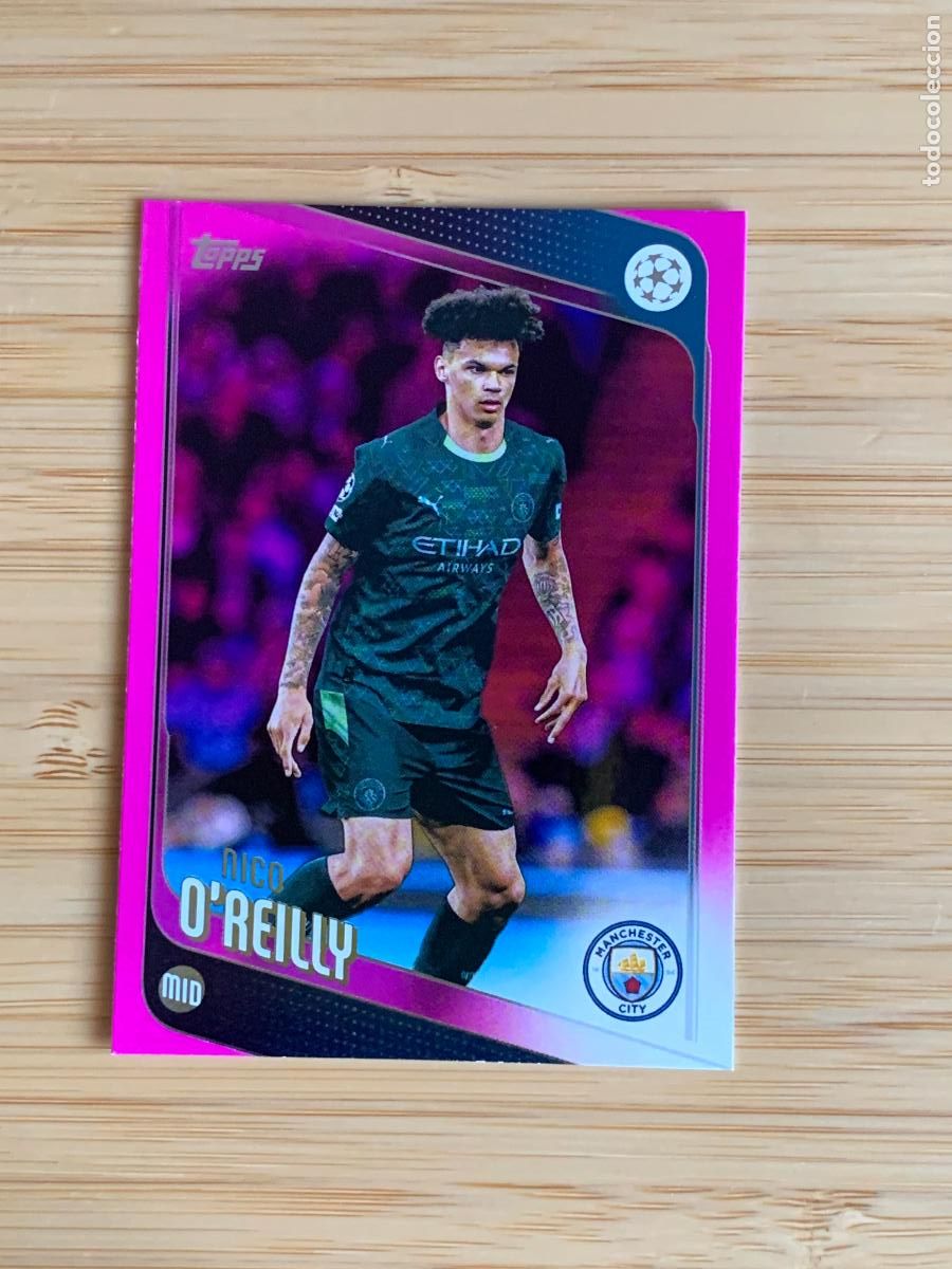 Cromos de f&uacute;tbol: NICO O'REILLY - PINK - MANCHESTER CITY - TOPPS UCC - 2025 2026