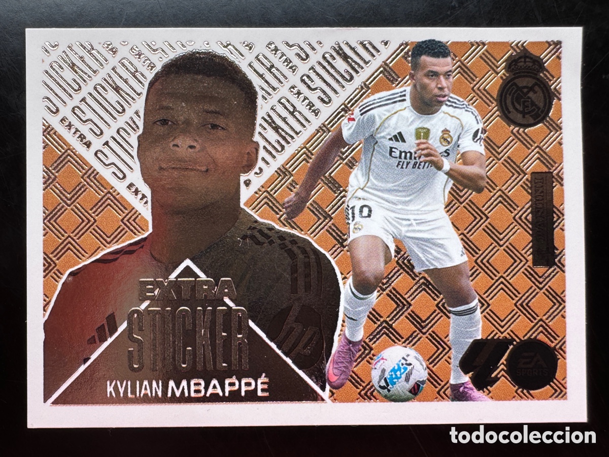 Cromos de f&uacute;tbol: Mbapp&eacute; Extra Sticker Bronce Real Madrid Liga Este 2026/27