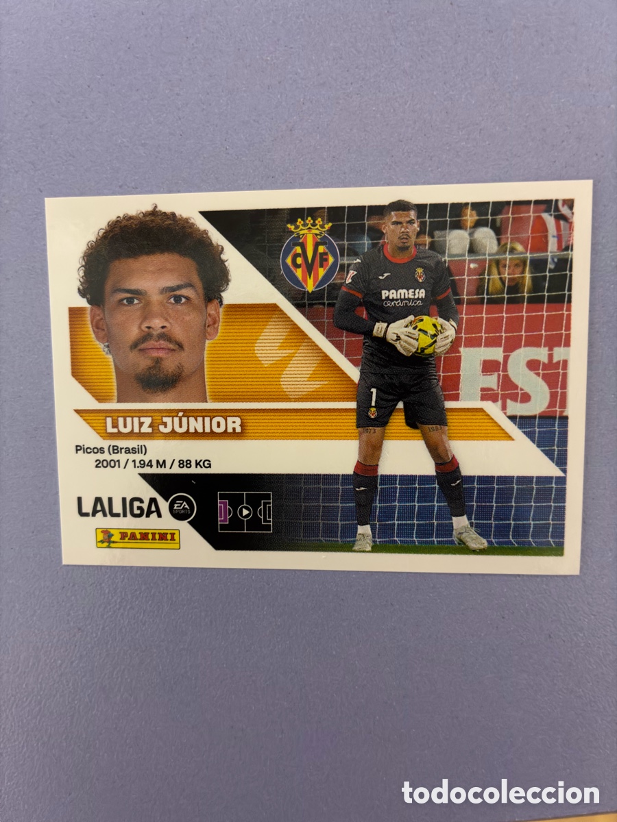 Cartes &agrave; collectionner de Football: Cromo Luiz J&uacute;nior (Villarreal CF) N&ordm; 3 - Colecci&oacute;n Este LIGA 2026-27 Panini (Sin Pegar
