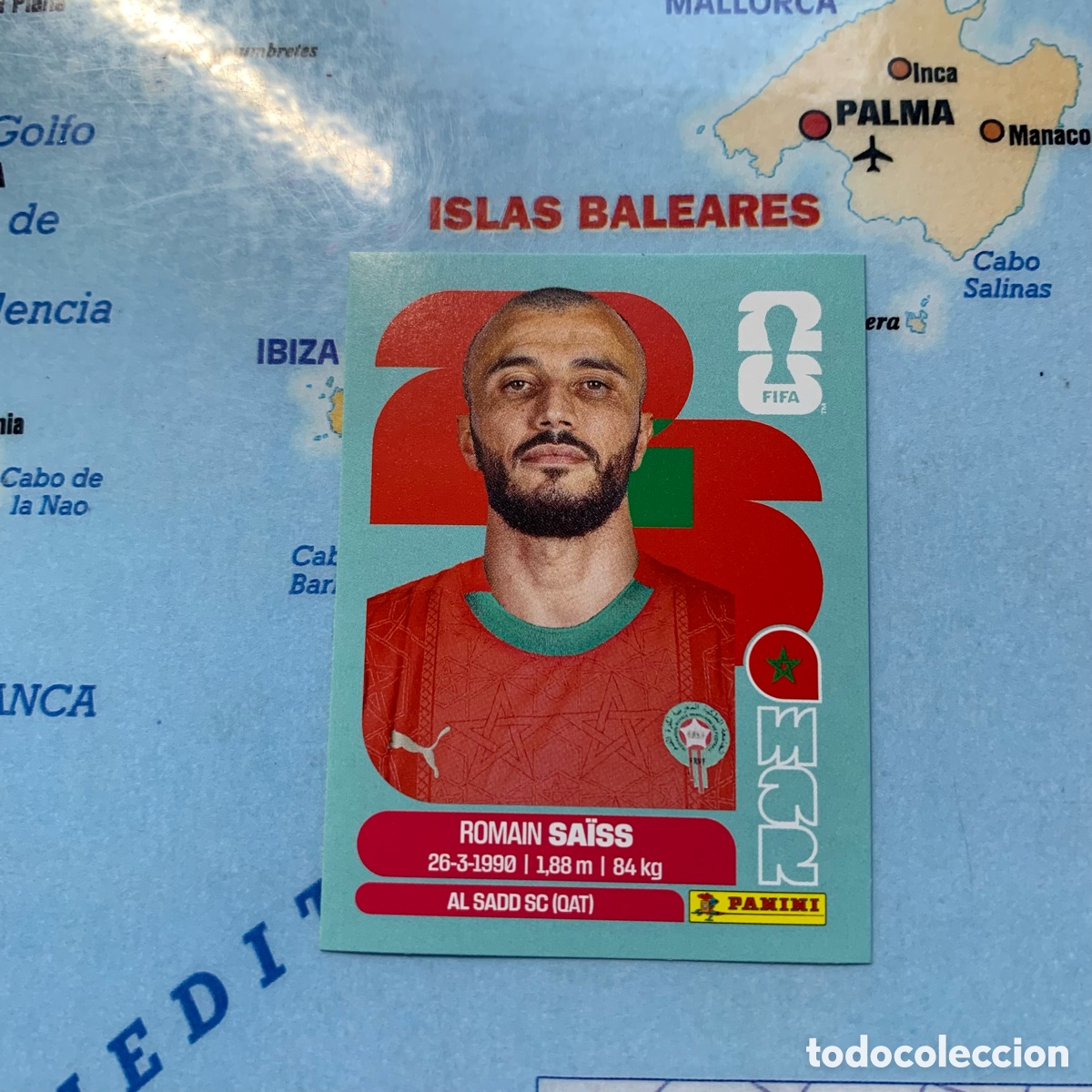 Cromos de Futebol: Marruecos n&uacute;mero 7 cromo panini Mundial Fifa World Cup 2026