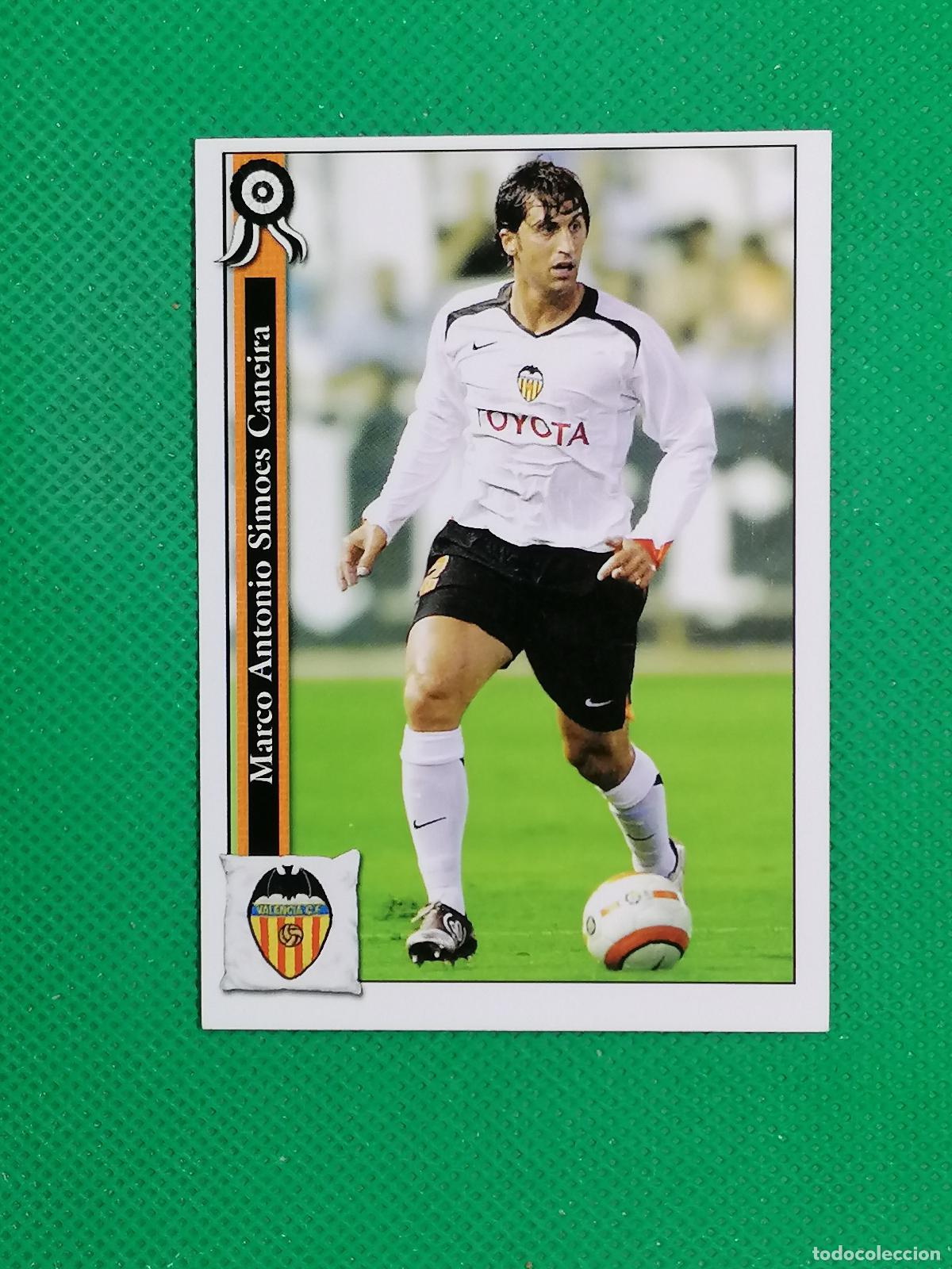 Cromos de Futebol: 170 CANEIRA VALENCIA ⚽ MUNDICROMO LAS FICHAS DE LA LIGA 05 06 2005 2006 ⚽