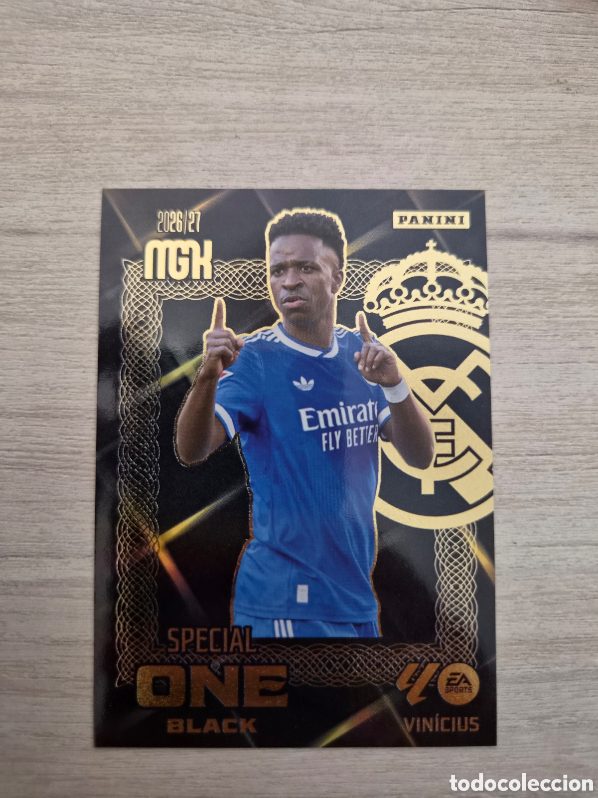 Cromos de f&uacute;tbol: Special One Black Vinicius Megacracks 26/27