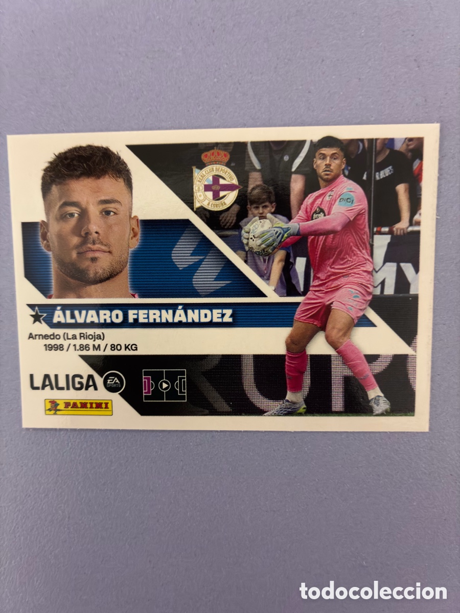 Cromos de f&uacute;tbol: Cromo &Aacute;lvaro Fern&aacute;ndez (RC Deportivo) N&ordm; 3 - Colecci&oacute;n Este LIGA 2026-27 Panini (Sin Pegar)