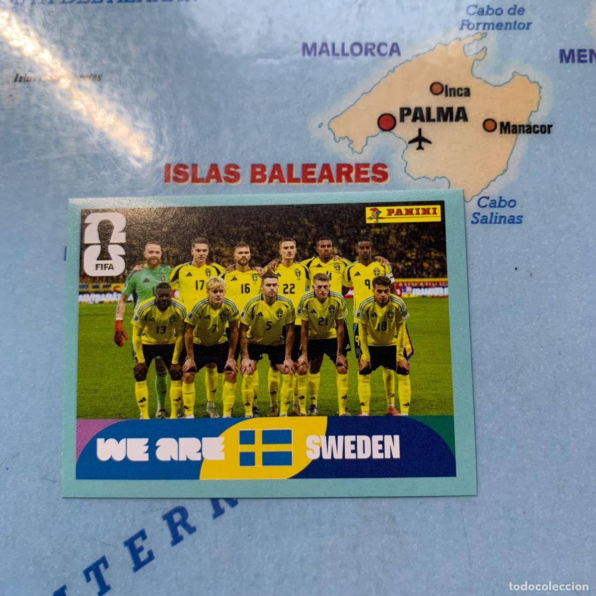 Cromos de f&uacute;tbol: Suecia n&uacute;mero 13 cromo panini Mundial Fifa World Cup 2026