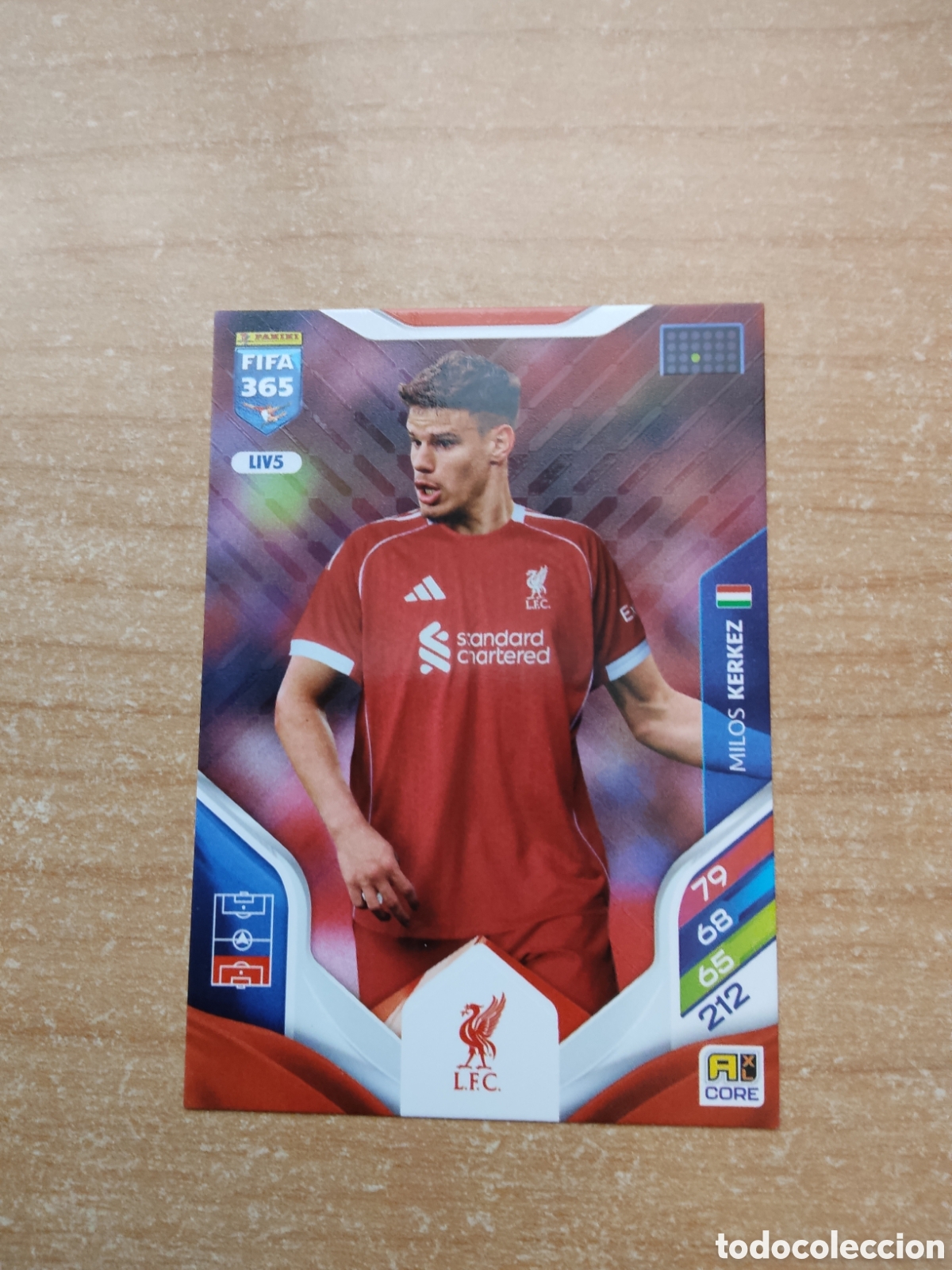 Cromos de f&uacute;tbol: 5 KERKEZ LIVERPOOL FIFA 365 ADRENALYN 2026