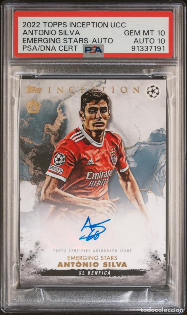 Figurine di Calcio: Rookie Antonio Silva SL Benfica Topps Inception Emerging Stars 2023 24 AUTO 10