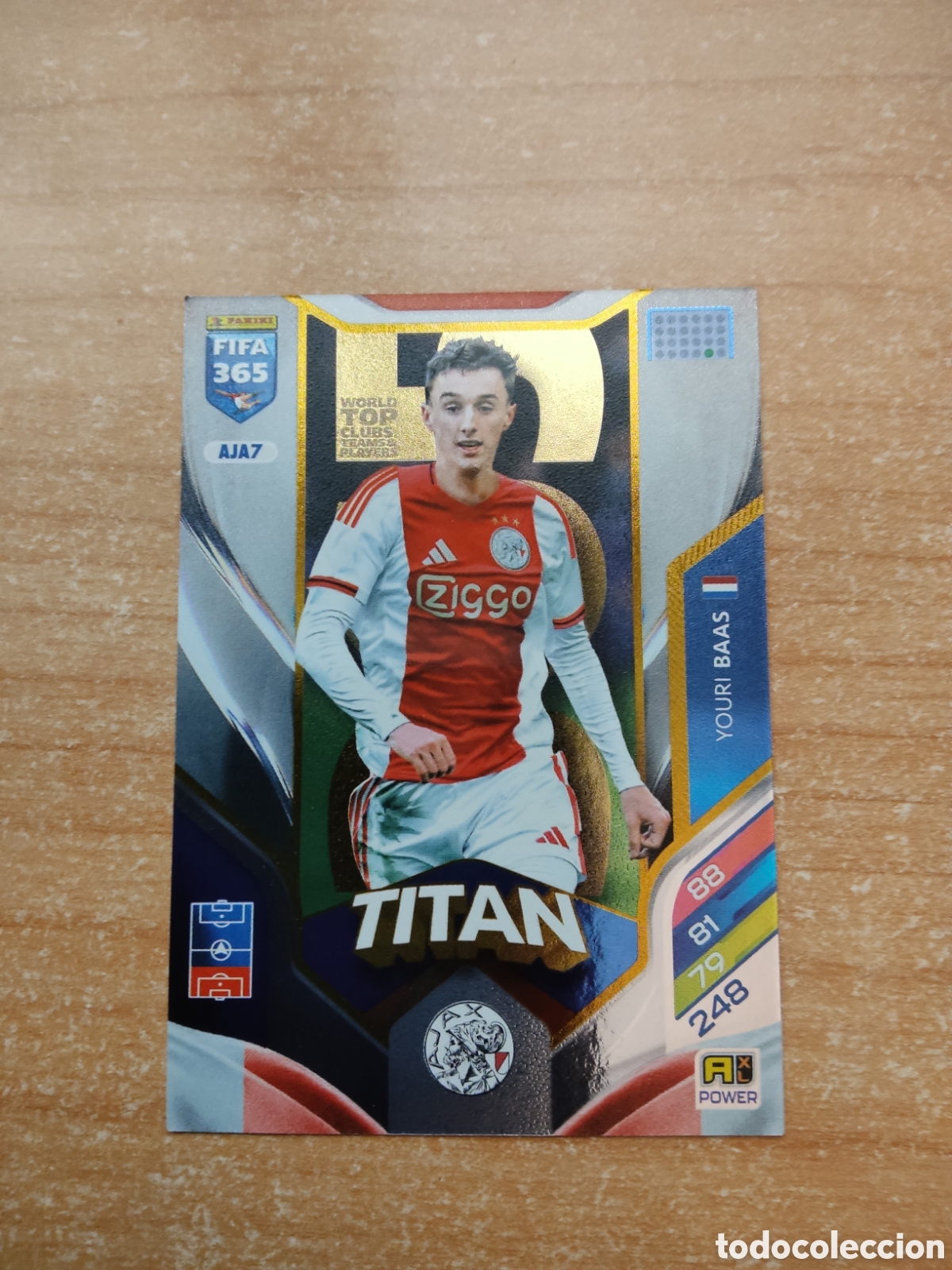 Figurine di Calcio: 7 YOURI BAAS TITAN AJAX FIFA 365 ADRENALYN 2026