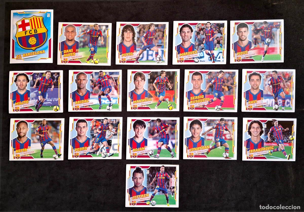 Figurine di Calcio: FC BARCELONA 16 cromos 2010-2011 Liga Colecciones Este