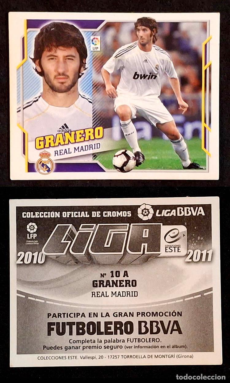 Cromos de Futebol: 10 A GRANERO, REAL MADRID 2010-2011 Liga Colecciones Este