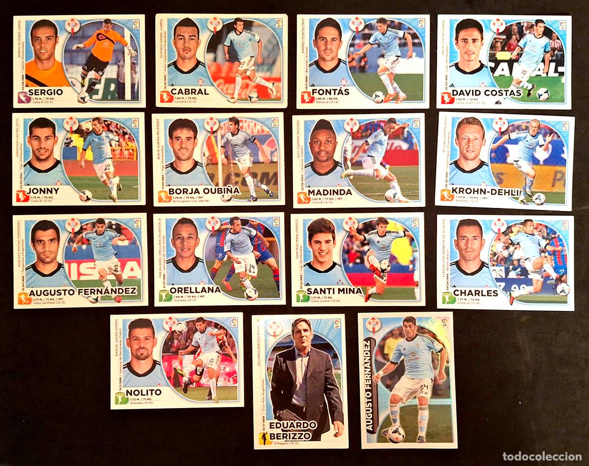 Cromos de Futebol: CELTA 15 cromos 2014-2015 Liga Colecciones Este