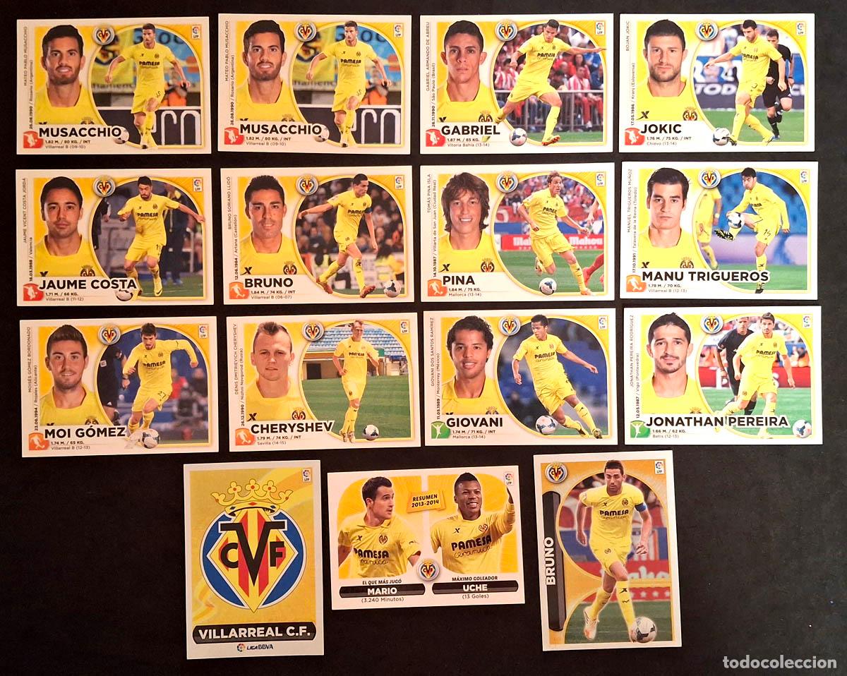 Cromos de Futebol: VILLARREAL 15 cromos 2014-2015 Liga Colecciones Este