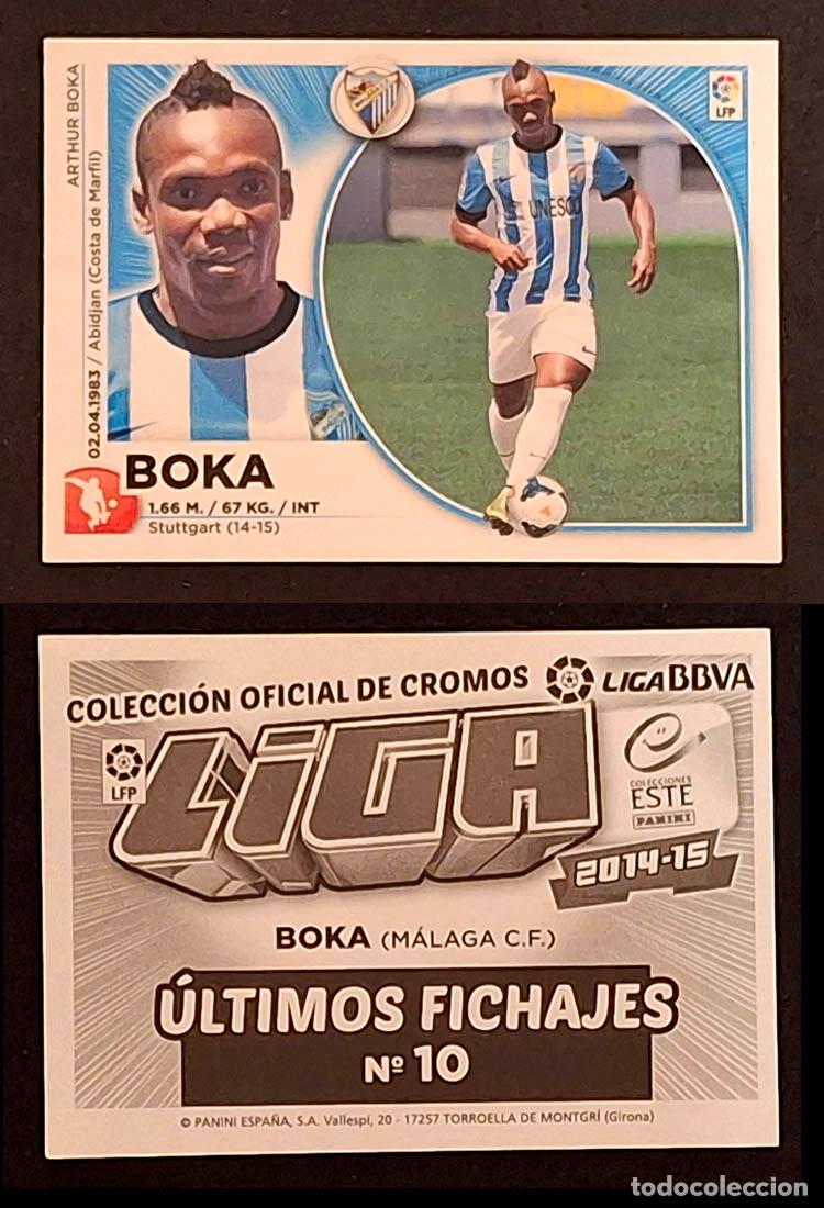 Figurine di Calcio: ULTIMOS FICHAJES 10 BOKA, MALAGA 2014-2015 Liga Colecciones Este