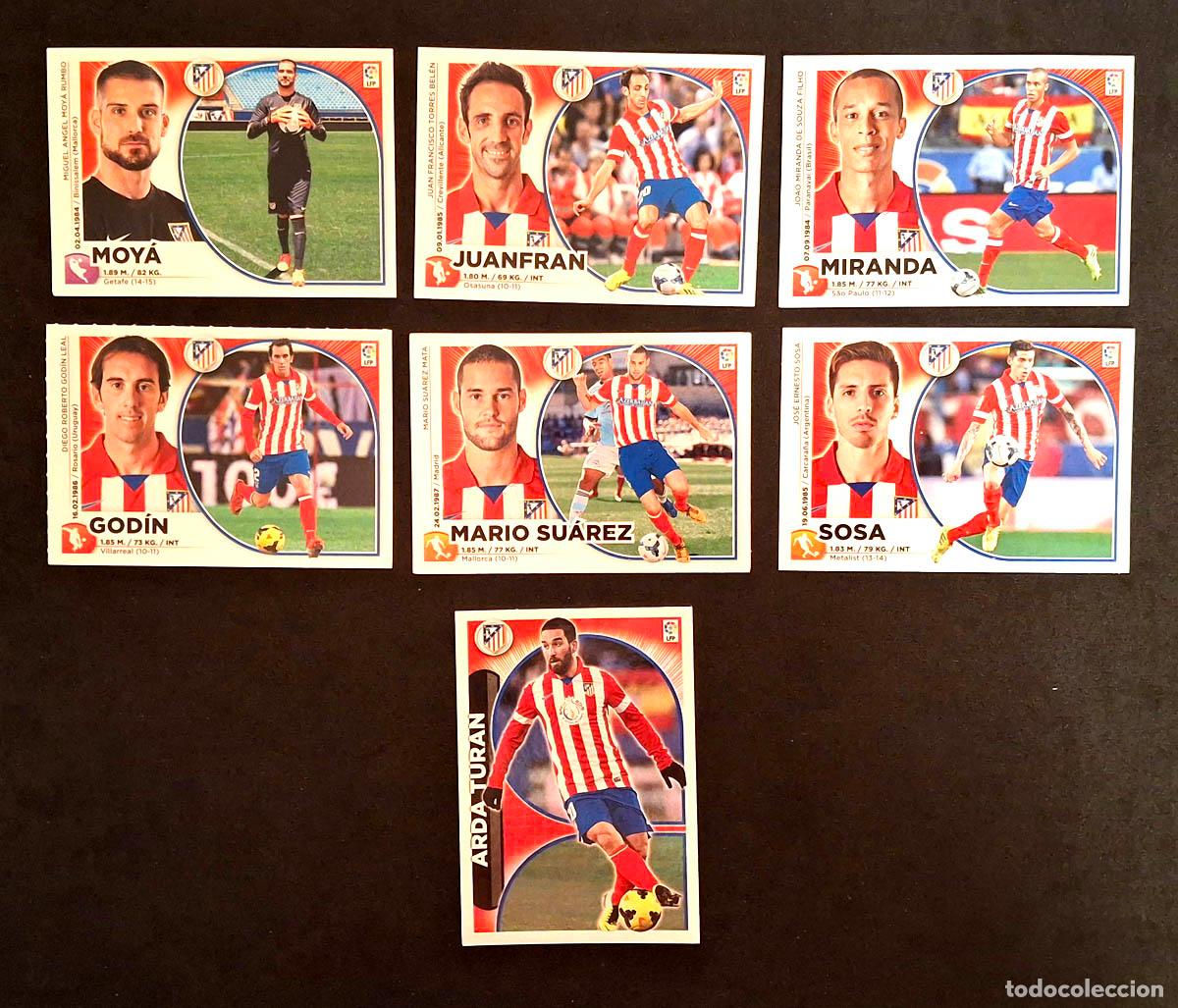 Cromos de Futebol: ATLETICO DE MADRID 7 cromos 2014-2015 Liga Colecciones Este