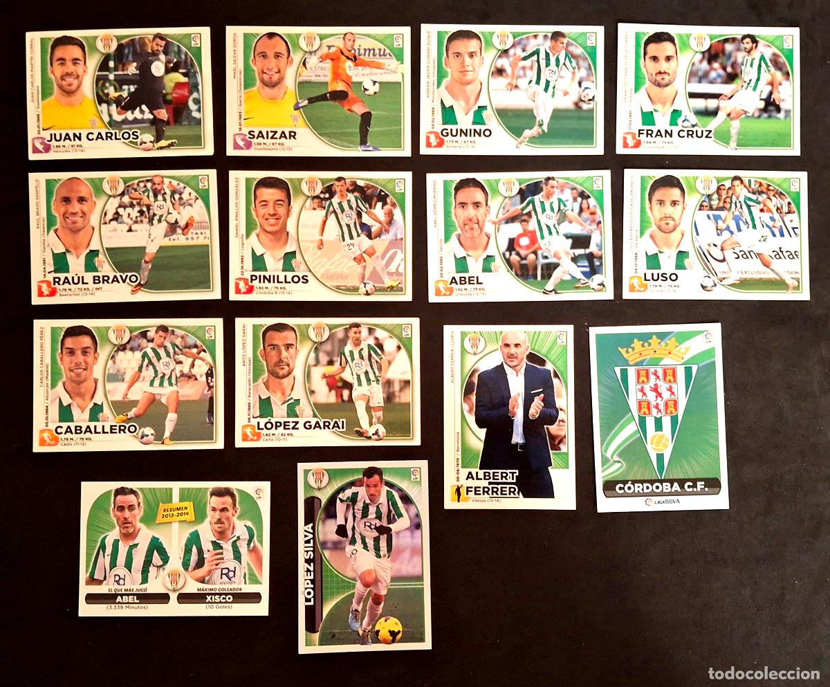Cromos de Futebol: CORDOBA 14 cromos 2014-2015 Liga Colecciones Este