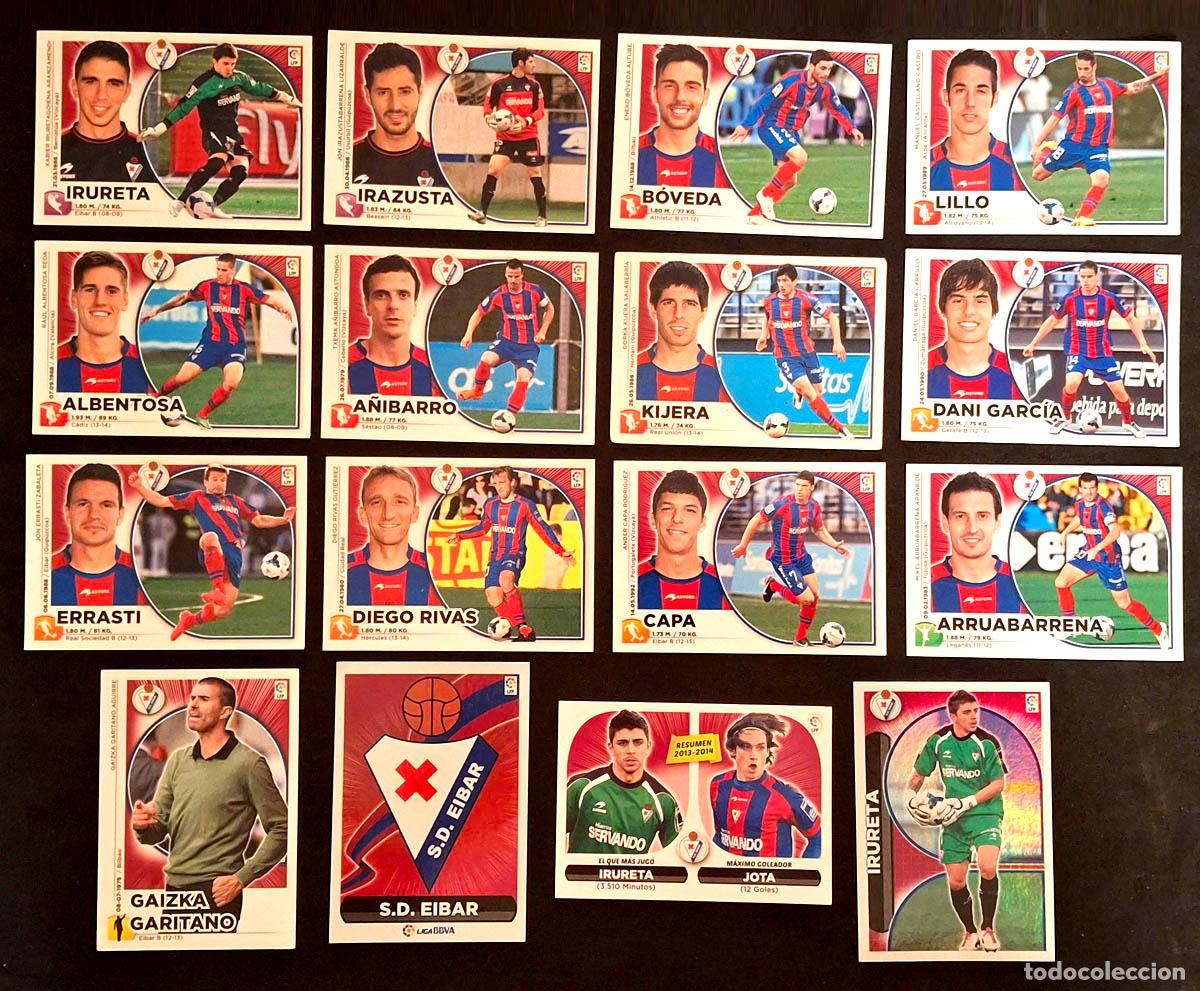 Cromos de f&uacute;tbol: EIBAR 16 cromos 2014-2015 Liga Colecciones Este