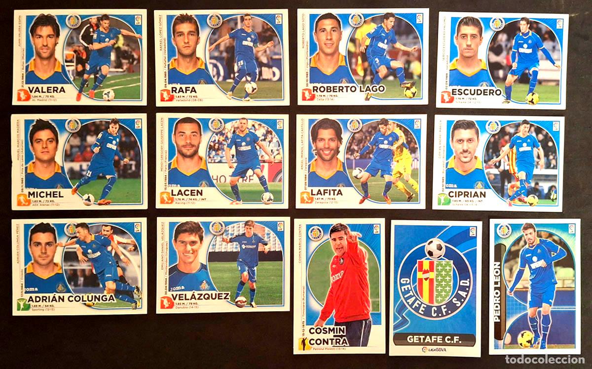 Cromos de f&uacute;tbol: GETAFE 13 cromos 2014-2015 Liga Colecciones Este
