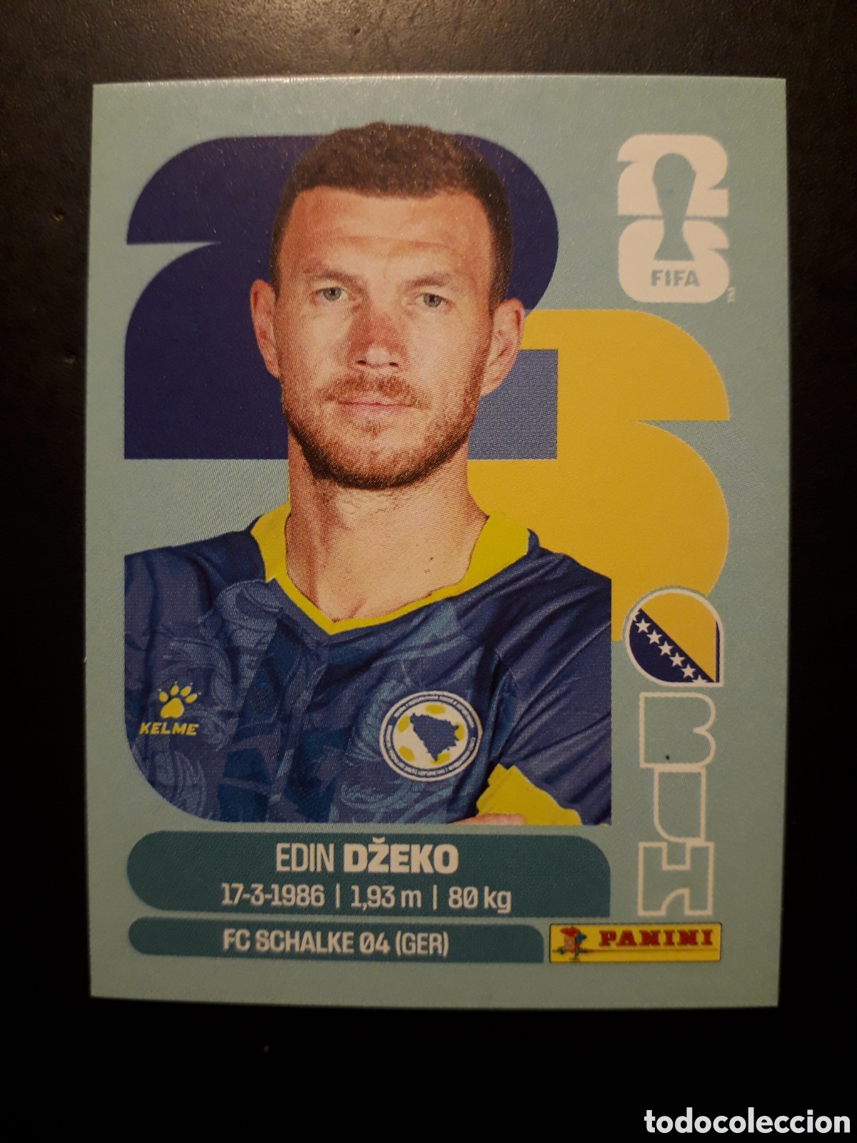 Cromos de f&uacute;tbol: DŽEKO BOSNIA HERCEGOVINA BIH 18 MUNDIAL F&Uacute;TBOL 2026 FIFA WORLD CUP PANINI SIN PEGAR PEDIDO M&Iacute;NIMO 3&euro;