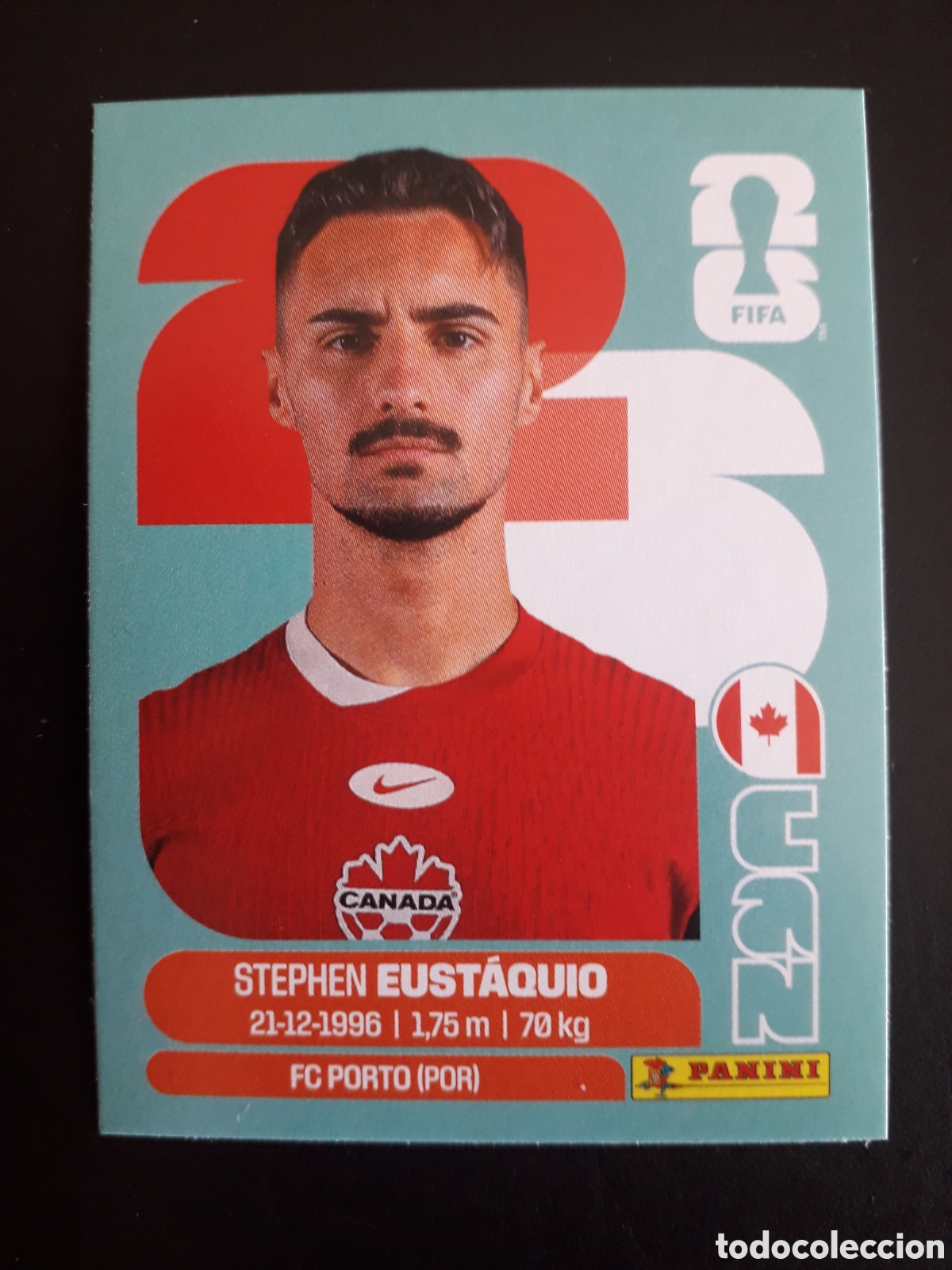 Cromos de f&uacute;tbol: EUST&Aacute;QUIO CANAD&Aacute; CAN 10 MUNDIAL F&Uacute;TBOL 2026 FIFA WORLD CUP PANINI SIN PEGAR PEDIDO M&Iacute;NIMO 3&euro;
