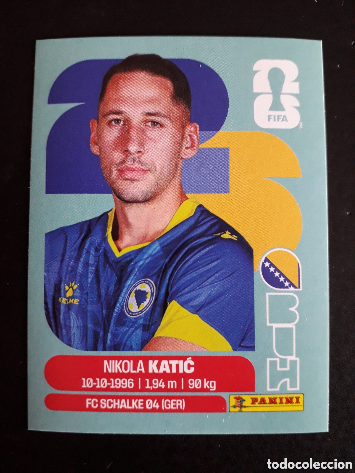 Cromos de f&uacute;tbol: KATIĆ BOSNIA HERCEGOVINA BIH 7 MUNDIAL F&Uacute;TBOL 2026 FIFA WORLD CUP PANINI SIN PEGAR PEDIDO M&Iacute;NIMO 3&euro;.