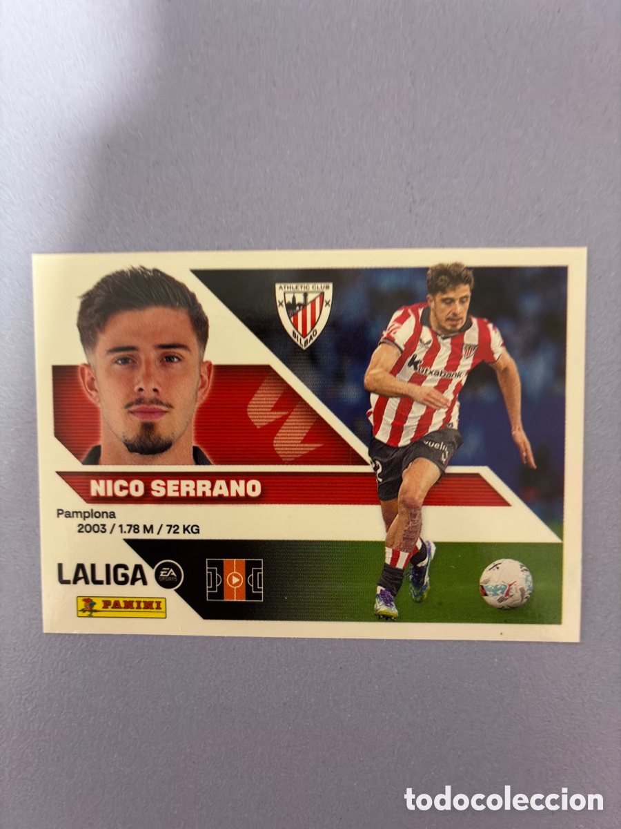 Cromos de f&uacute;tbol: Cromo Nico Serrano (Athletic Club) N&ordm; 15 - Colecci&oacute;n Este LIGA 2026-27 Panini (Sin Pegar)