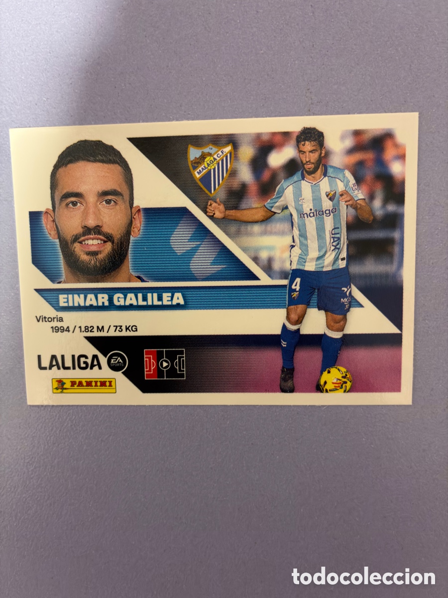 Cromos de f&uacute;tbol: Cromo Einar Galilea (M&aacute;laga CF) N&ordm; 8 - Colecci&oacute;n Este LIGA 2026-27 Panini (Sin Pegar)