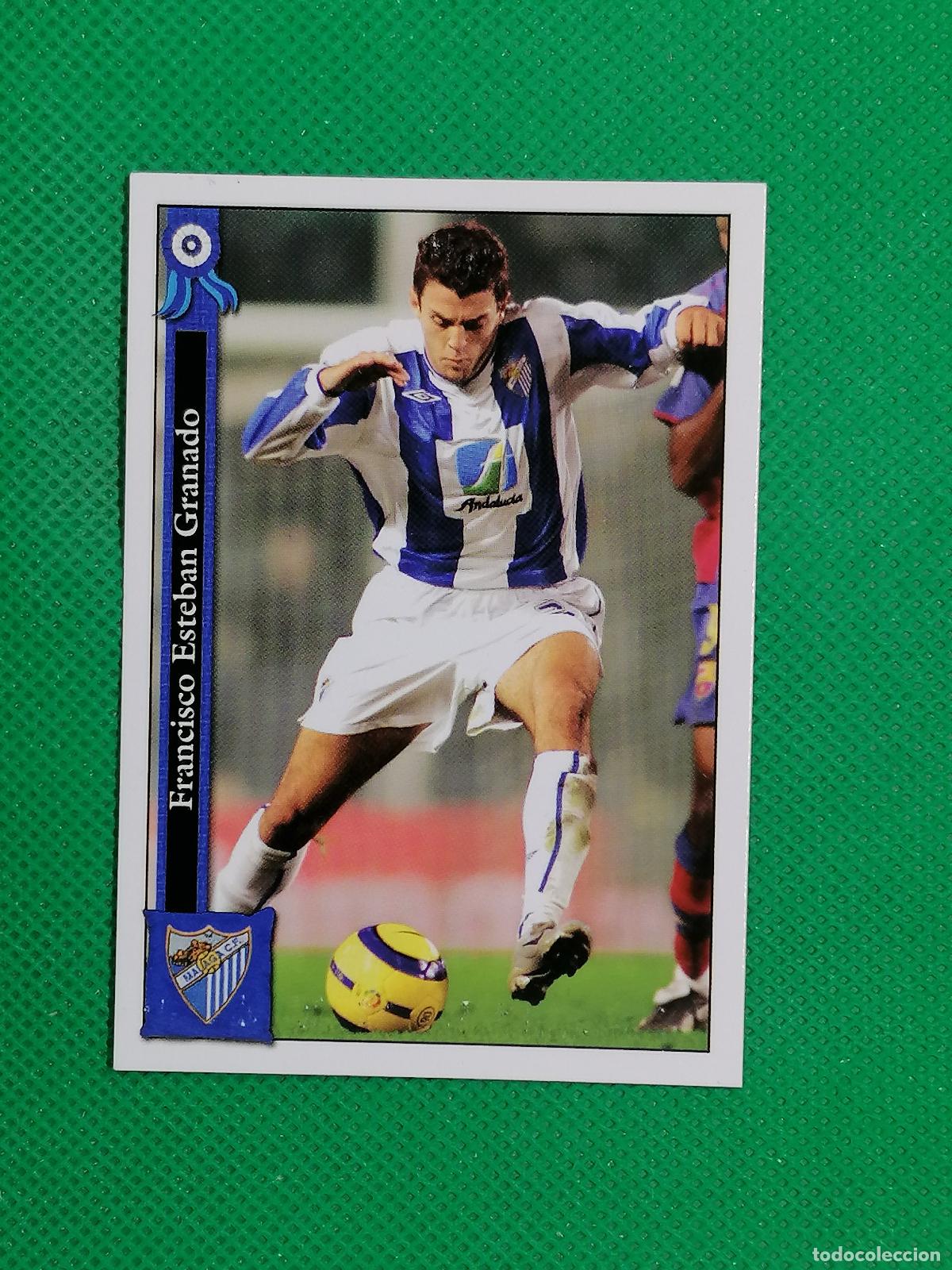 Cromos de f&uacute;tbol: 265 PACO ESTEBAN MALAGA ⚽ MUNDICROMO LAS FICHAS DE LA LIGA 05 06 2005 2006 ⚽
