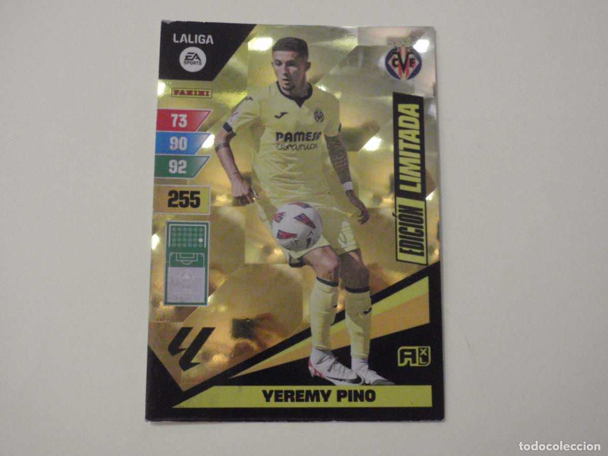 Figurine di Calcio: YEREMY PINO Villarreal EDICI&Oacute;N LIMITADA. Trading card LIGA Adrenalyn XL 2023 2024 Panini. 23 24