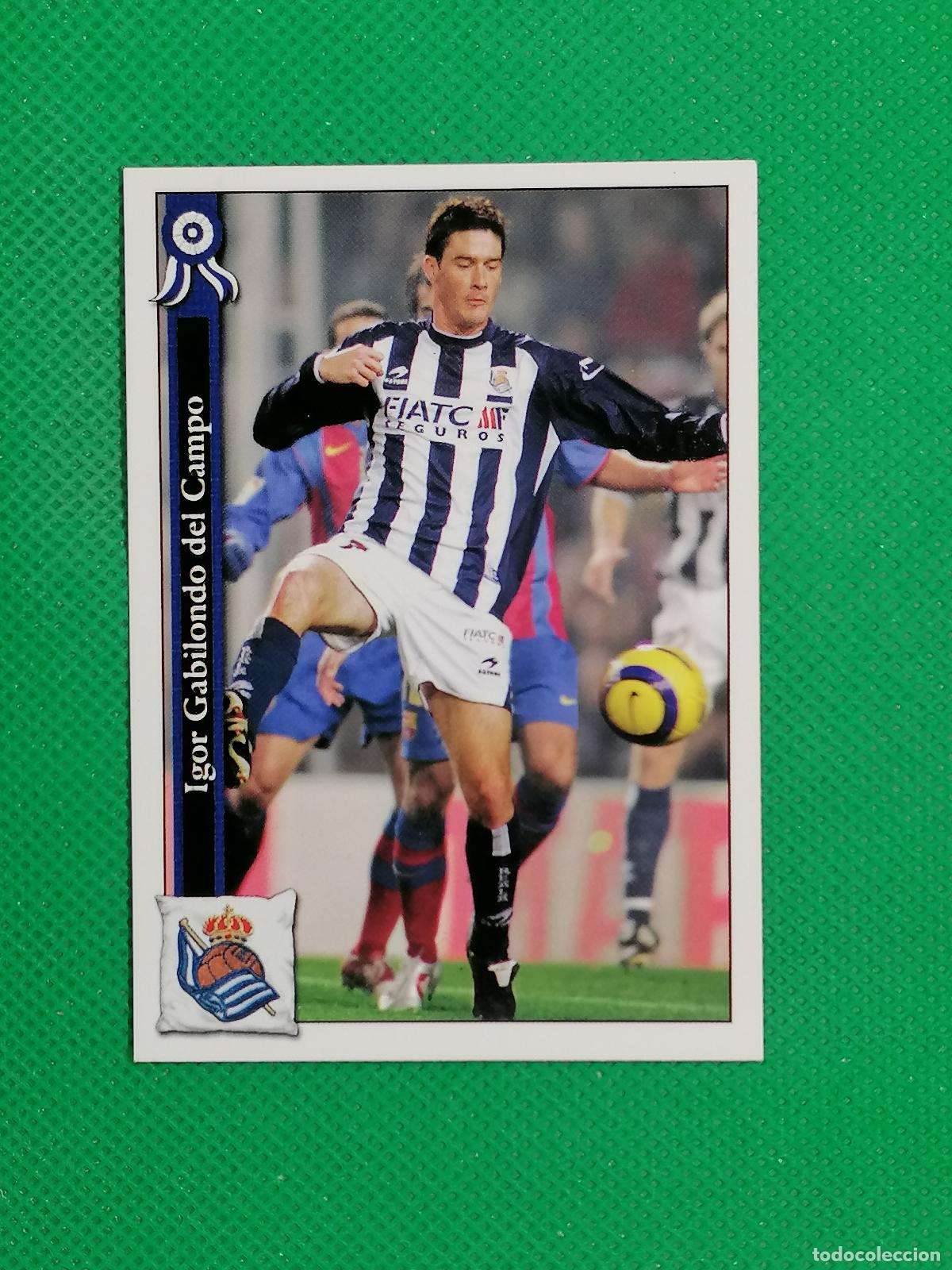 Cromos de f&uacute;tbol: 367 GABILONDO REAL SOCIEDAD ⚽ MUNDICROMO LAS FICHAS DE LA LIGA 05 06 2005 2006 ⚽