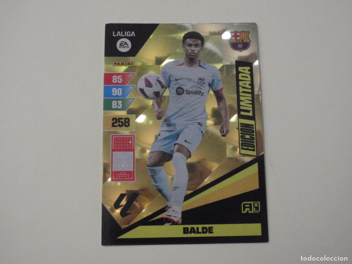 Cromos de f&uacute;tbol: BALDE Barcelona EDICI&Oacute;N LIMITADA. Trading card LIGA Adrenalyn XL 2023 2024 Panini. 23 24