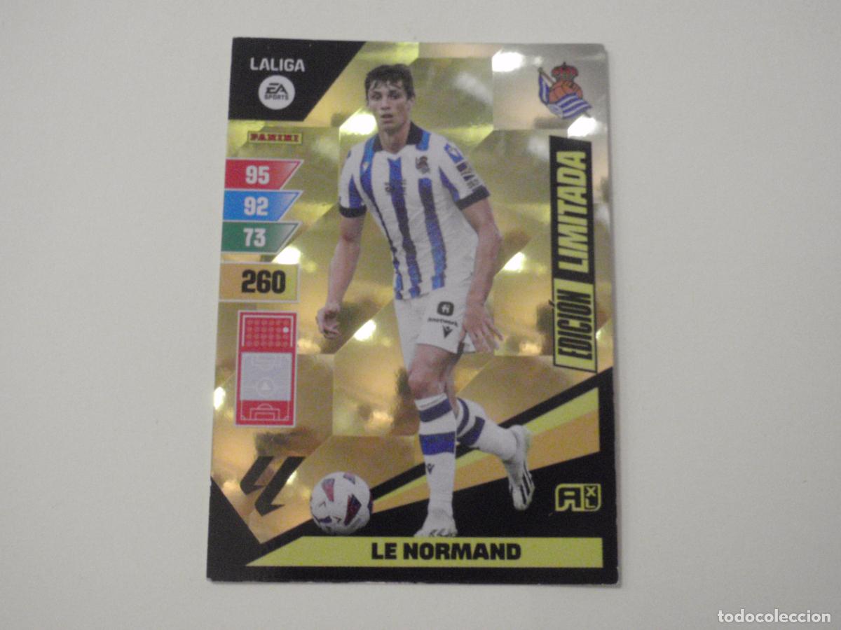 Cromos de f&uacute;tbol: LE NORMAND Real Sociedad EDICI&Oacute;N LIMITADA. Trading card LIGA Adrenalyn XL 2023 2024 Panini. 23 24