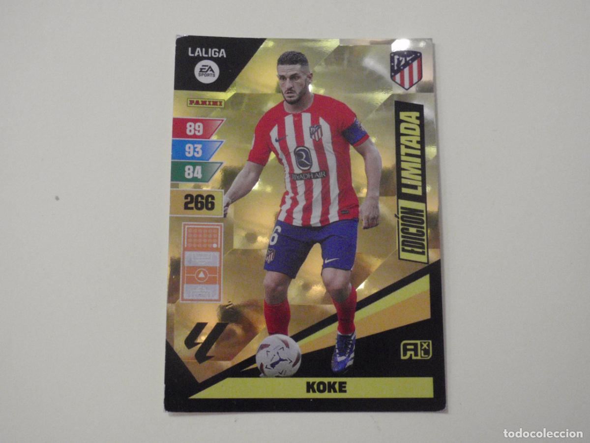 Cromos de f&uacute;tbol: KOKE Atl&eacute;tico EDICI&Oacute;N LIMITADA. Trading card LIGA Adrenalyn XL 2023 2024 Panini. 23 24