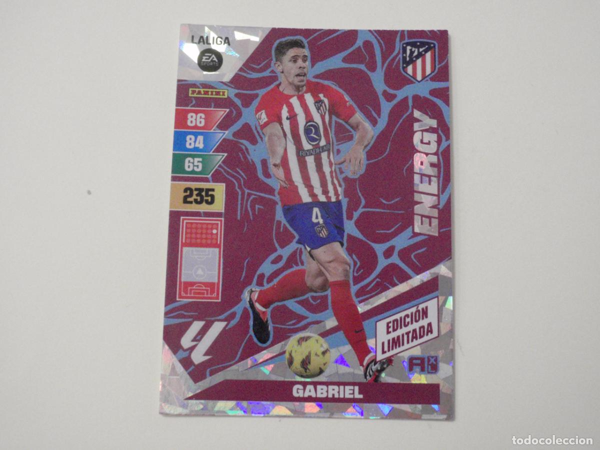 Figurine di Calcio: GABRIEL Atl&eacute;tico ENERGY EDICI&Oacute;N LIMITADA. Trading card LIGA Adrenalyn XL 2023 2024 Panini. 23 24