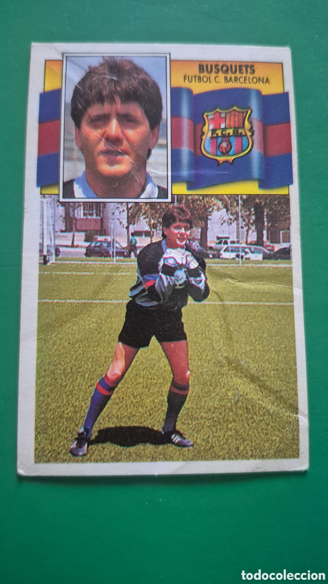 Cromos de f&uacute;tbol: COLOCA BUSQUETS F.C. BARCELONA CROMOS ALBUM ESTE LIGA FUTBOL 1990-1991 90-91