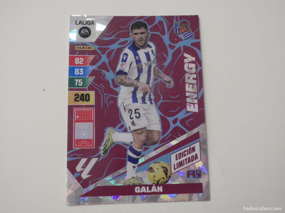 Cromos de f&uacute;tbol: GAL&Aacute;N Real Sociedad ENERGY EDICI&Oacute;N LIMITADA Trading card LIGA Adrenalyn XL 2023 2024 Panini. 23 24