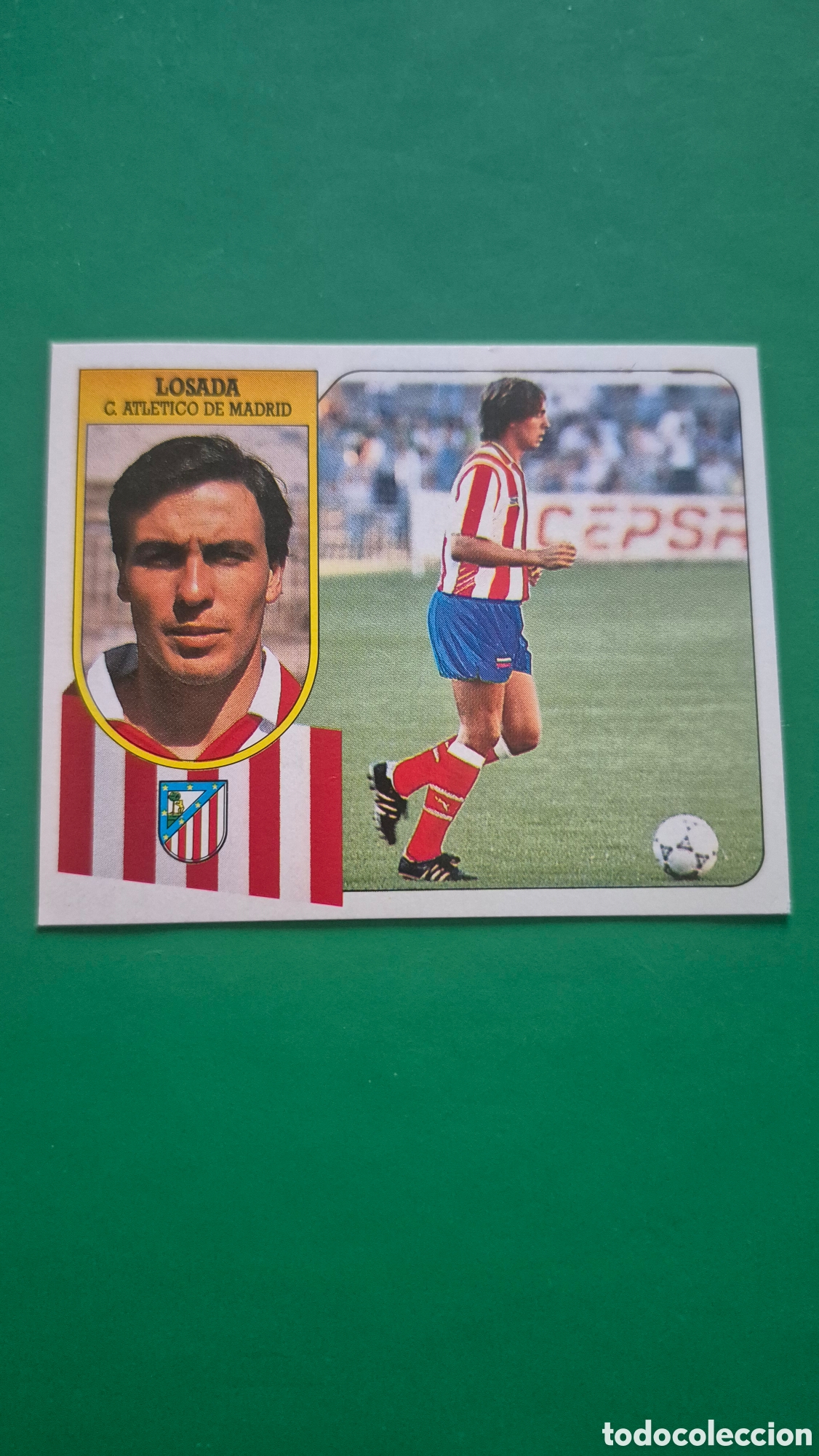 Cromos de f&uacute;tbol: Cromo de f&uacute;tbol LIGA ESTE 91-92 1991-1992: LOSADA (Atl&eacute;tico de Madrid), &uacute;ltimos fichajes N&ordm; 17