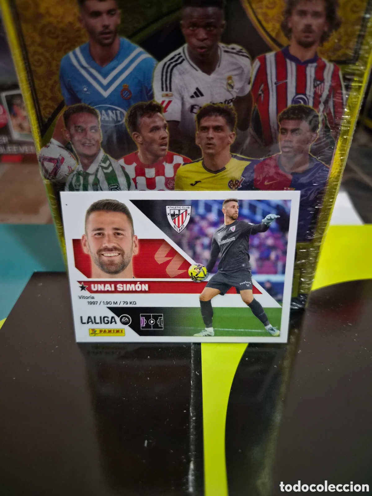 Cromos de f&uacute;tbol: N&deg;3 Athletic de Bilbao Unai Simon Liga Este 26/27